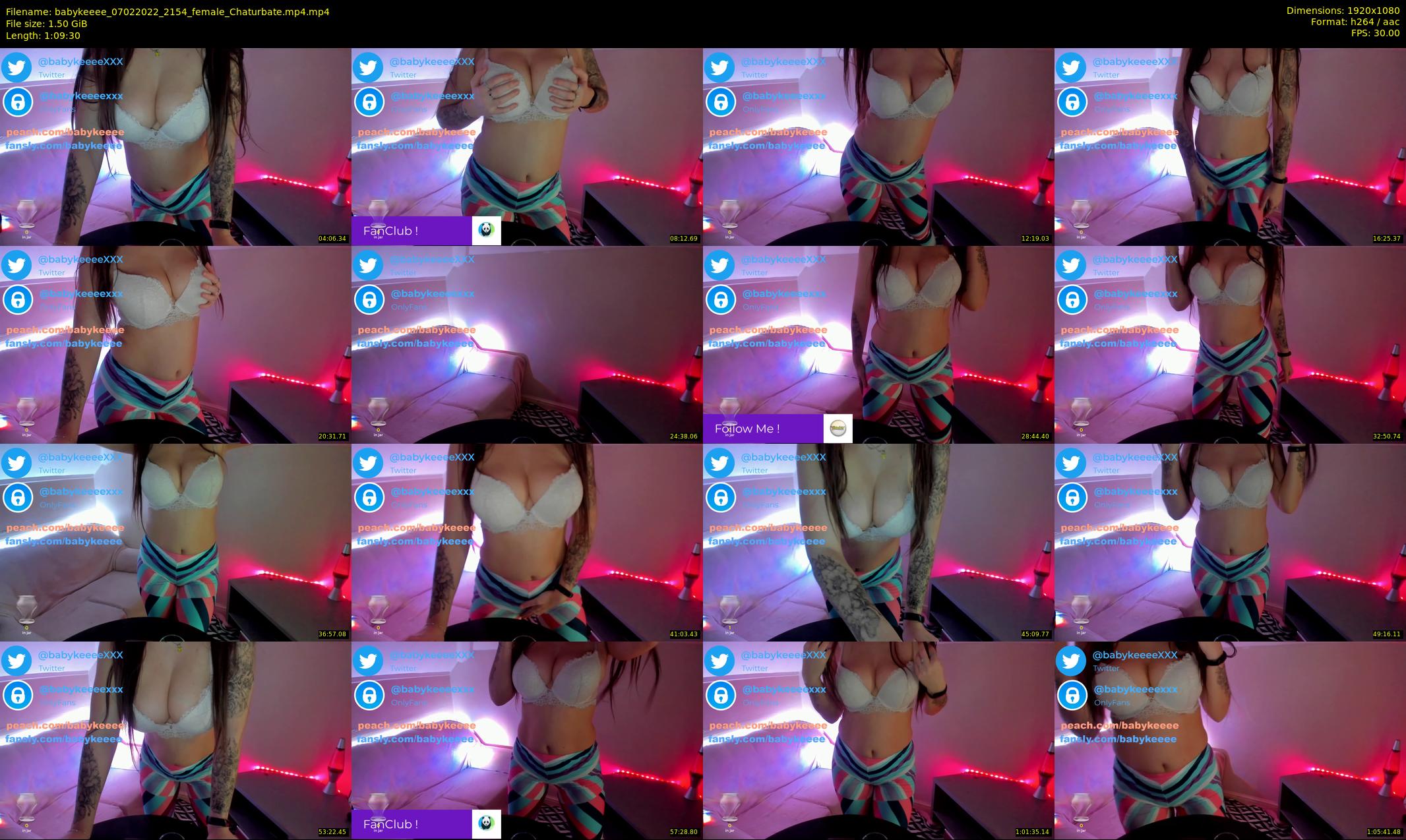 babykeeee — 70 minute Chaturbate female cam show recording, 1080p, Feb 7, 2022