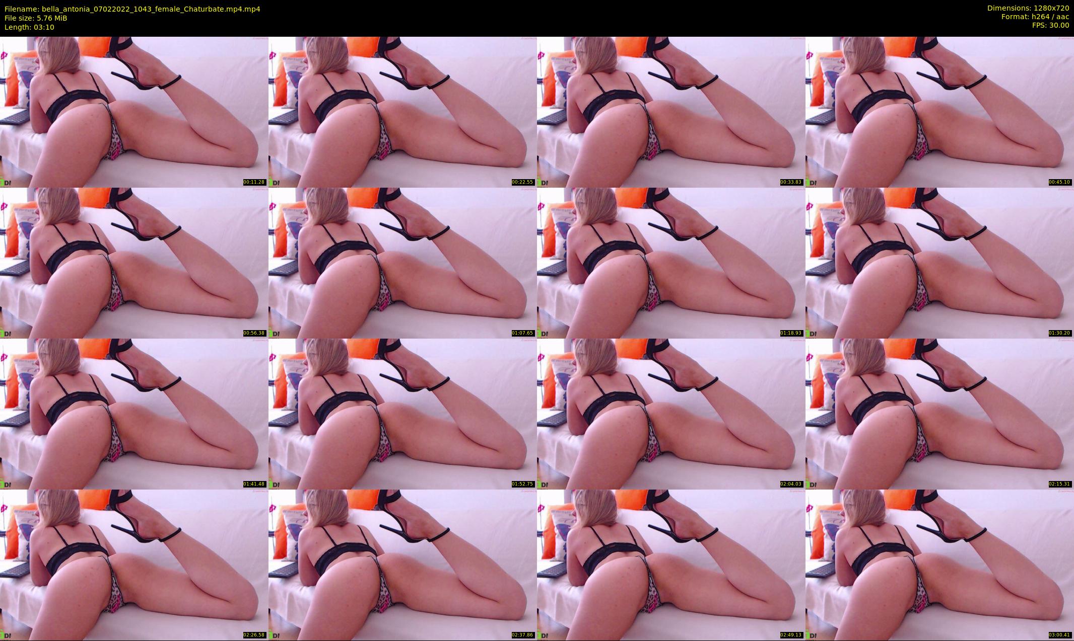 bella_antonia — 4 minute Chaturbate female cam show recording, 720p, Feb 7, 2022