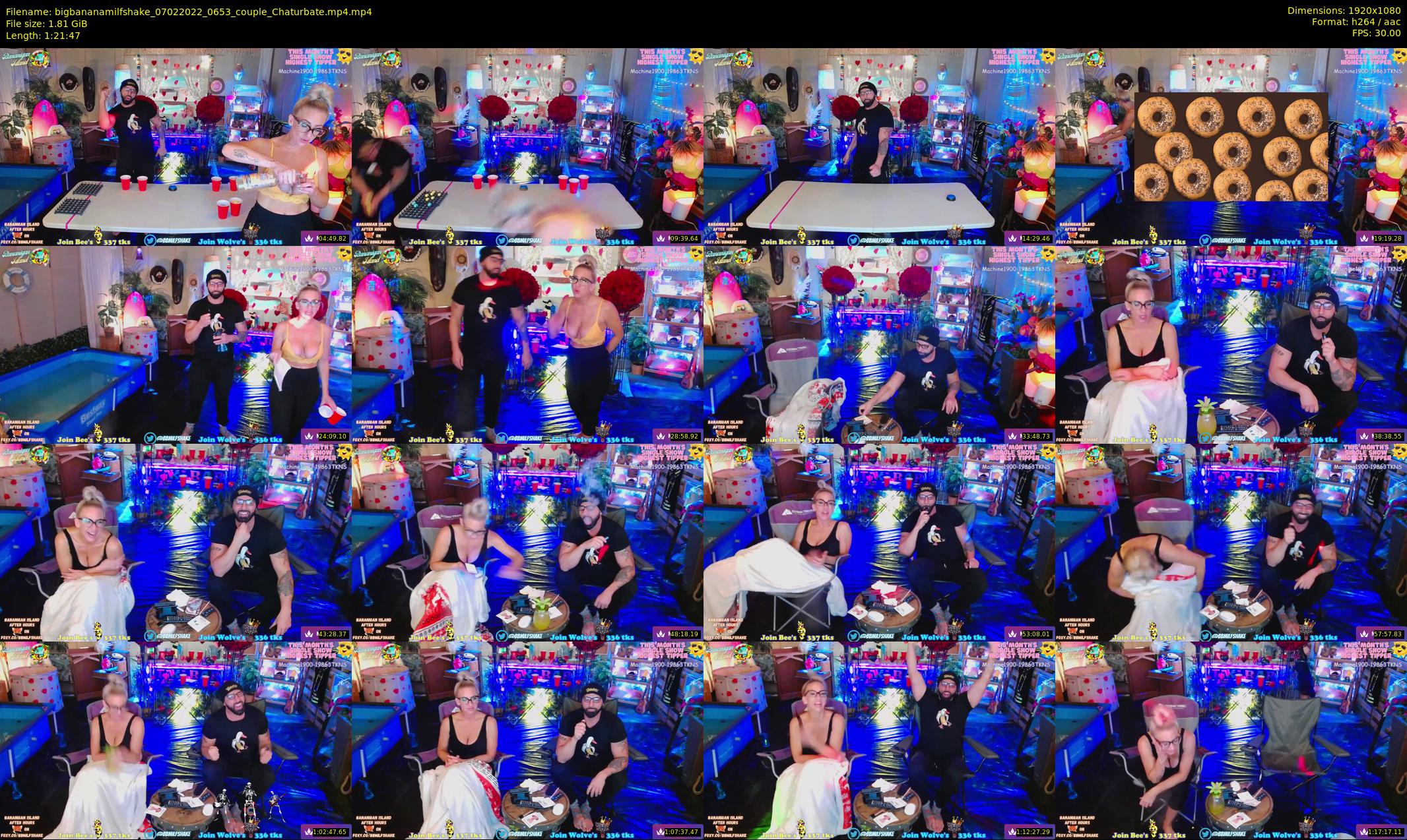 bigbananamilfshake — 82 minute Chaturbate couple cam show recording, 1080p, Feb 7, 2022