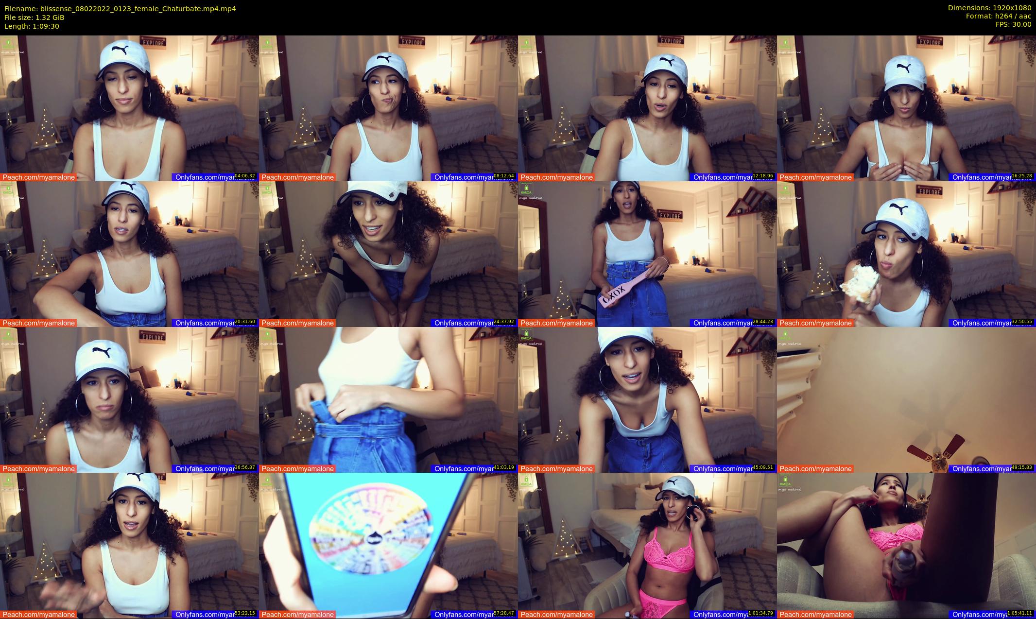blissense — 70 minute Chaturbate female cam show recording, 1080p, Feb 8, 2022