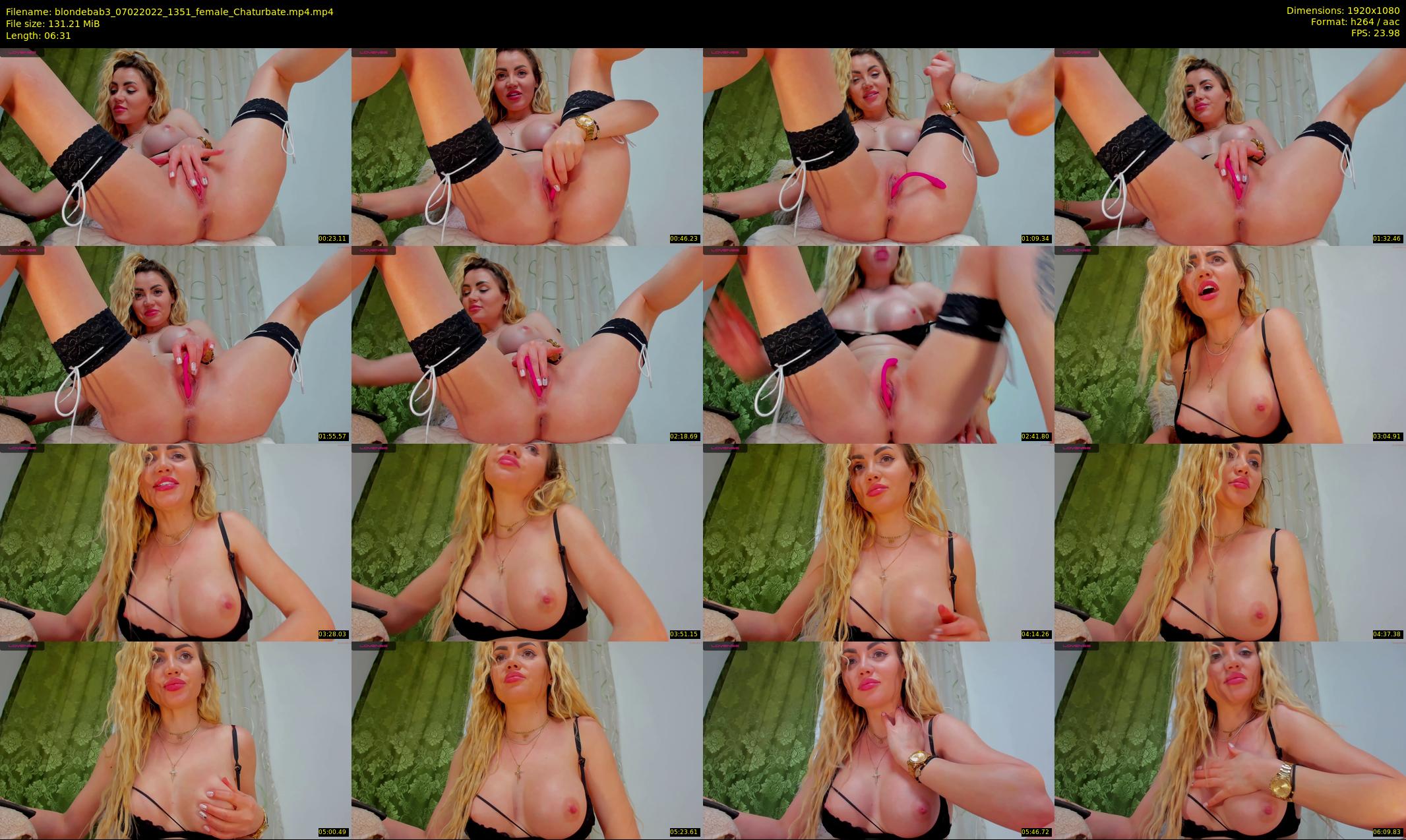blondebab3 — 7 minute Chaturbate female cam show recording, 1080p, Feb 7, 2022
