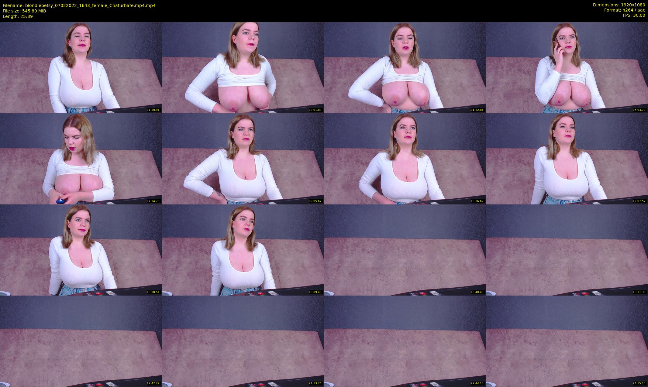 blondiebetsy — 26 minute Chaturbate female cam show recording, 1080p, Feb 7, 2022