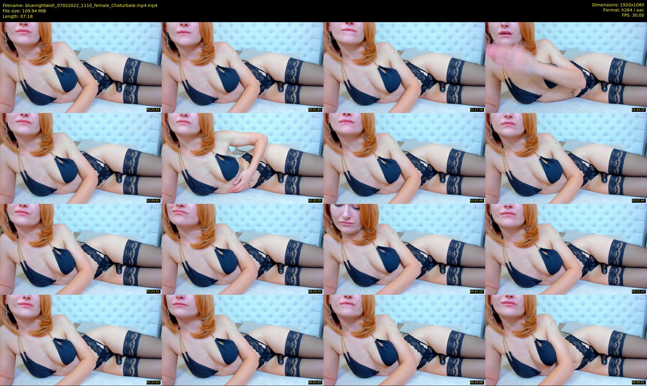 bluenightwish — 8 minute Chaturbate female cam show recording, 1080p, Feb 7, 2022
