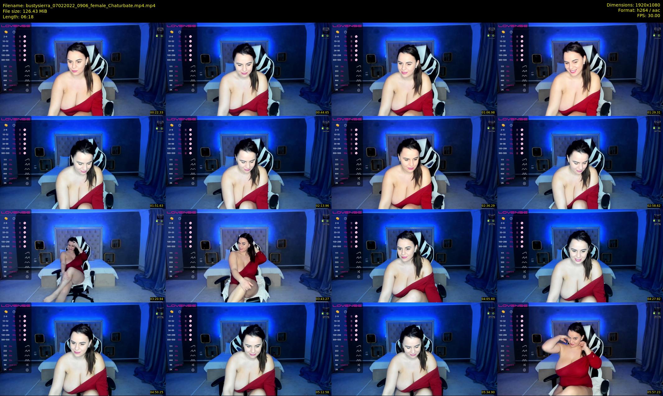 bustysierra — 7 minute Chaturbate female cam show recording, 1080p, Feb 7, 2022