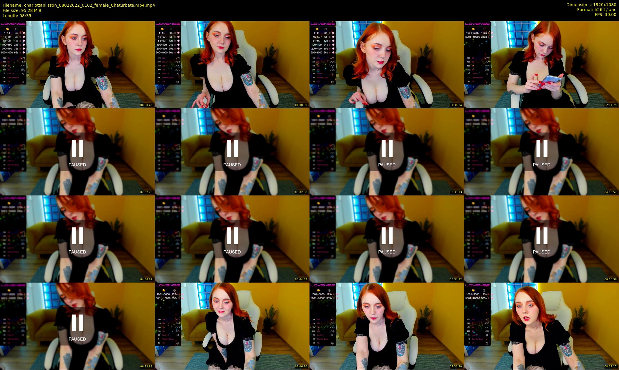 charlottanilsson — 9 minute Chaturbate female cam show recording, 1080p, Feb 8, 2022
