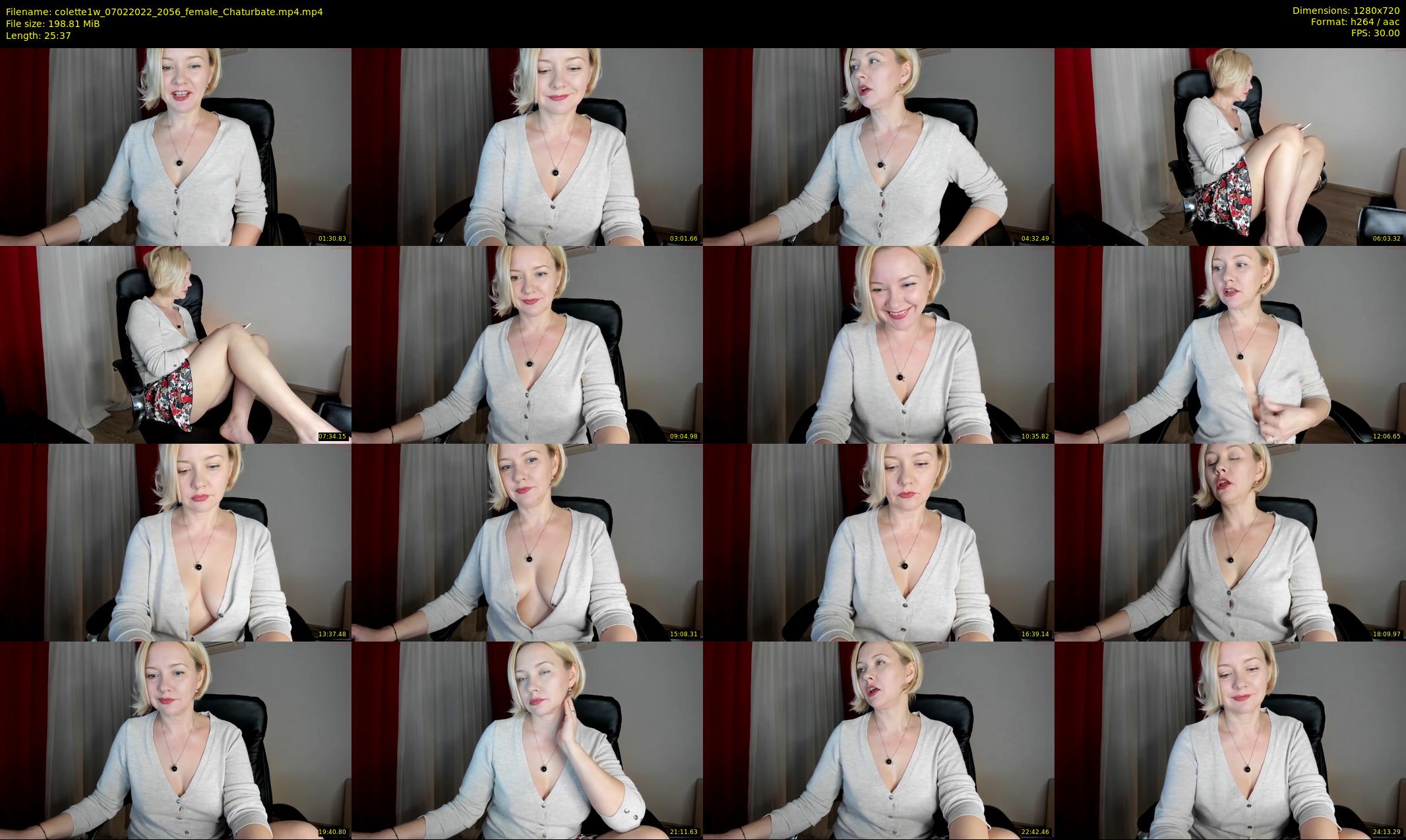 colette1w — 26 minute Chaturbate female cam show recording, 720p, Feb 7, 2022