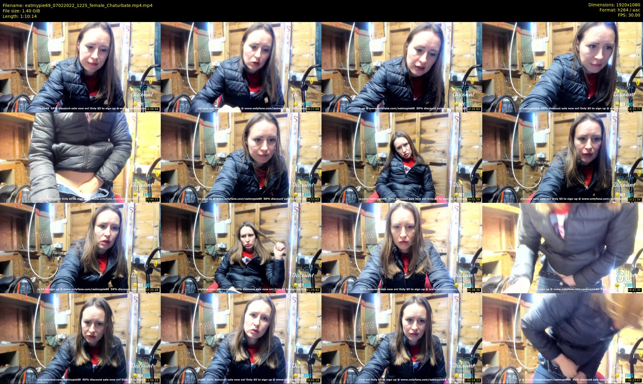 eatmypie69 — 71 minute Chaturbate female cam show recording, 1080p, Feb 7, 2022