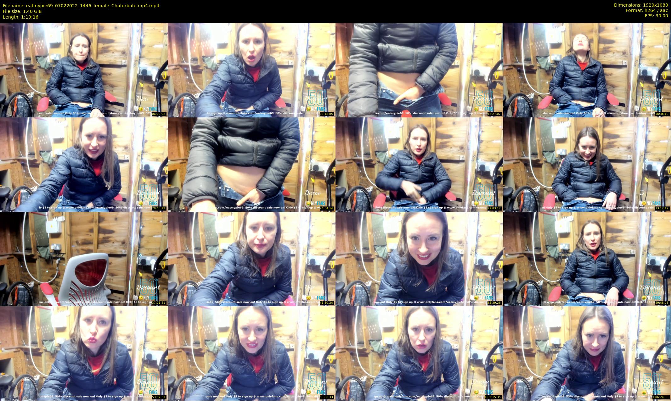 eatmypie69 — 71 minute Chaturbate female cam show recording, 1080p, Feb 7, 2022