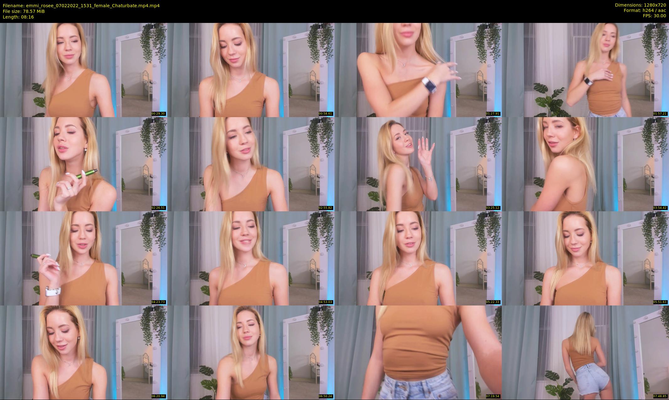 emmi_rosee — 9 minute Chaturbate female cam show recording, 720p, Feb 7, 2022