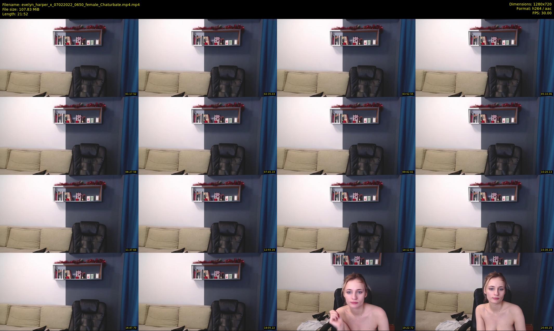 evelyn_harper_x — 22 minute Chaturbate female cam show recording, 720p, Feb 7, 2022