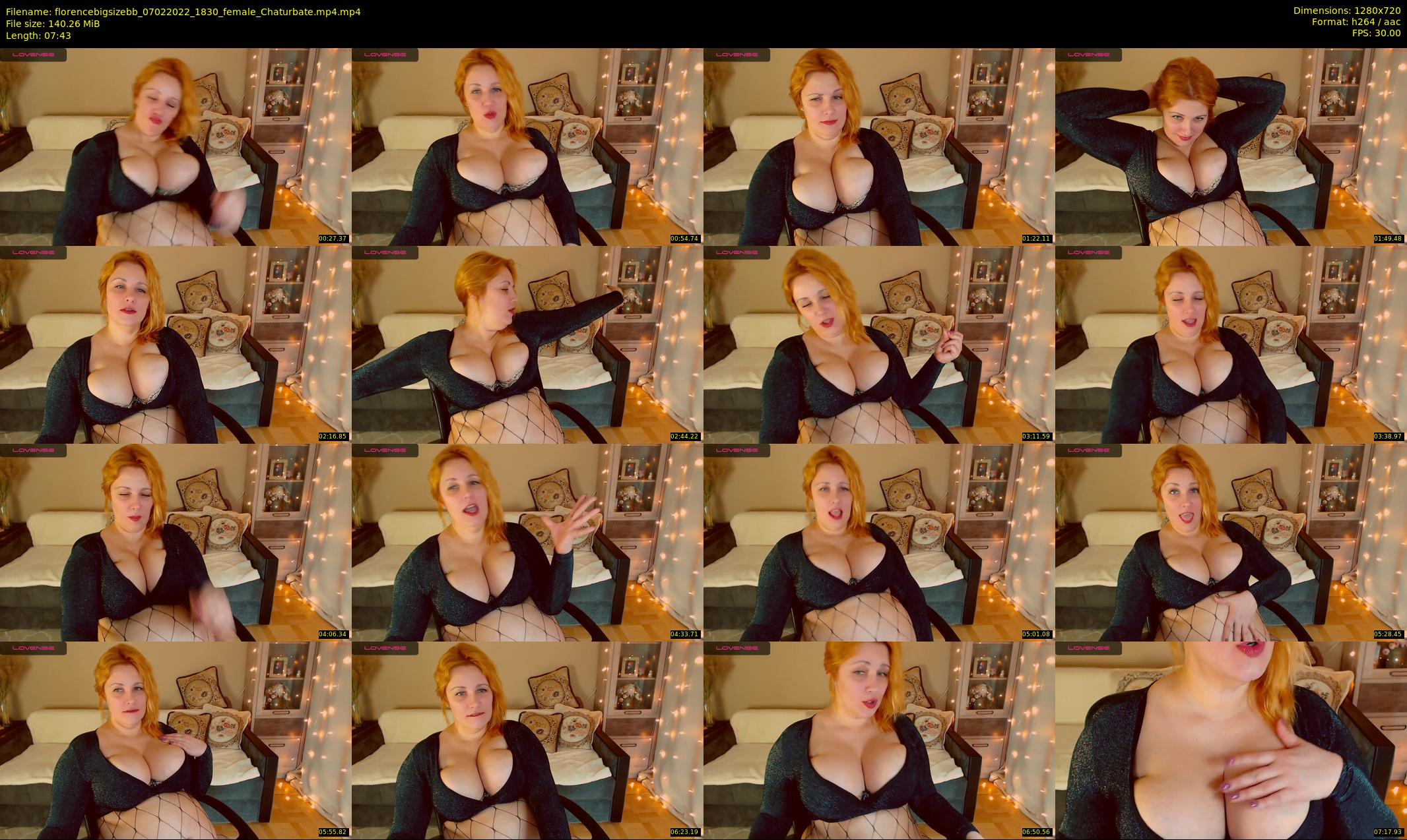 florencebigsizebb — 8 minute Chaturbate female cam show recording, 720p, Feb 7, 2022