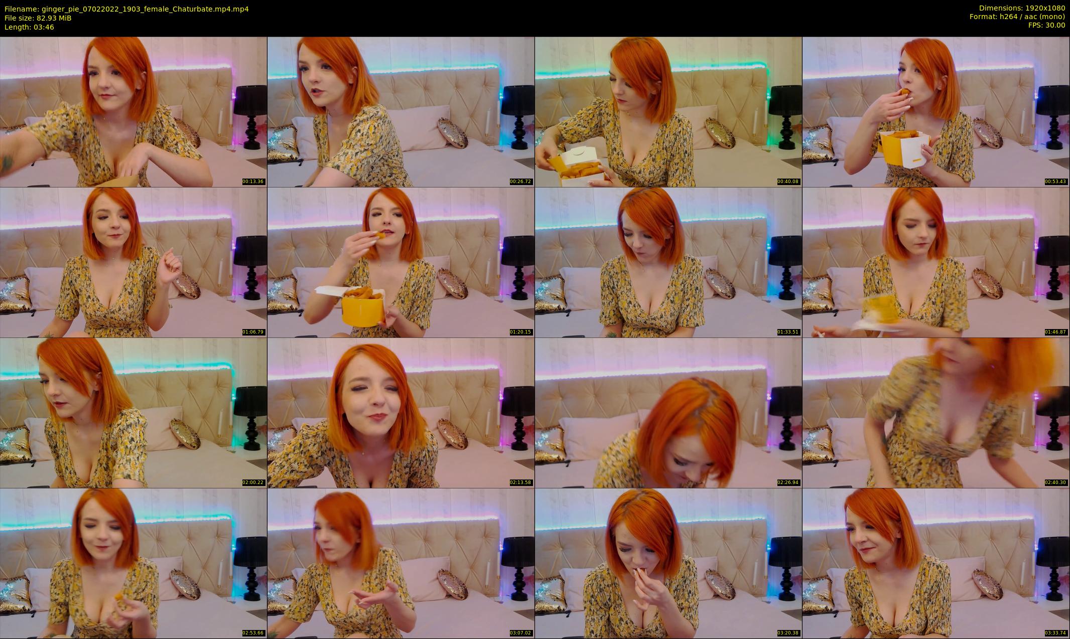 ginger_pie — 4 minute Chaturbate female cam show recording, 1080p, Feb 7, 2022