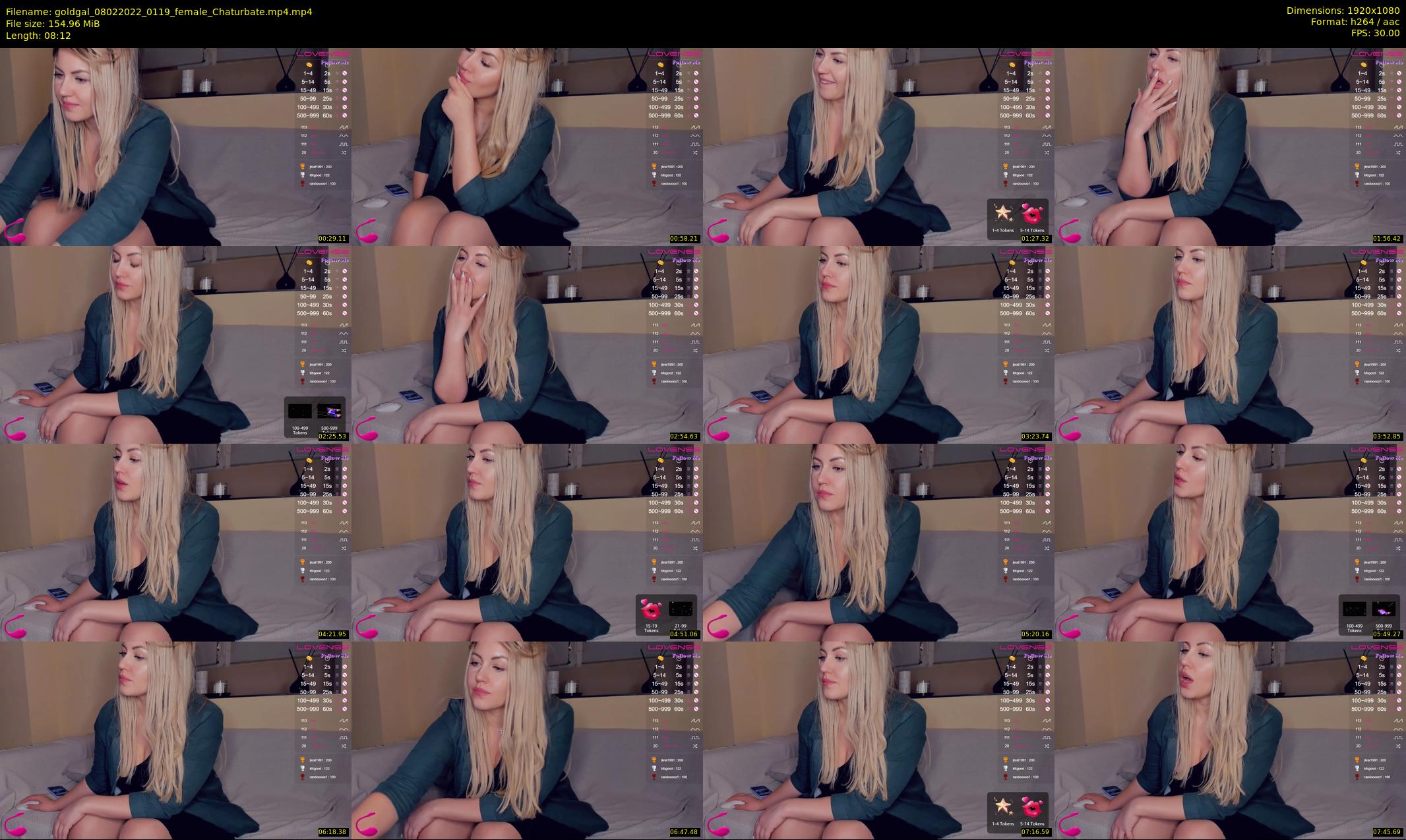 goldgal — 9 minute Chaturbate female cam show recording, 1080p, Feb 8, 2022