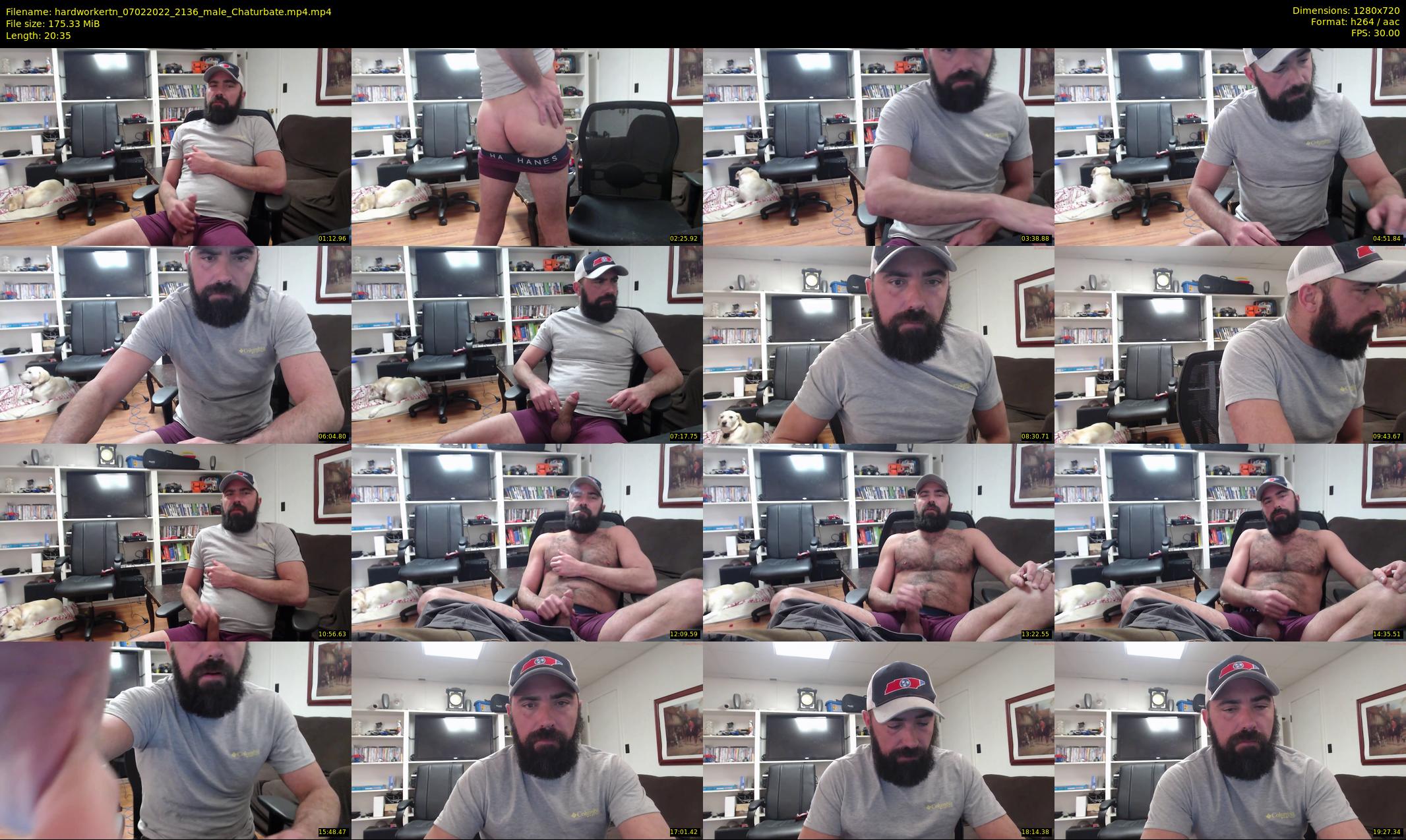 hardworkertn — 21 minute Chaturbate male cam show recording, 720p, Feb 7, 2022