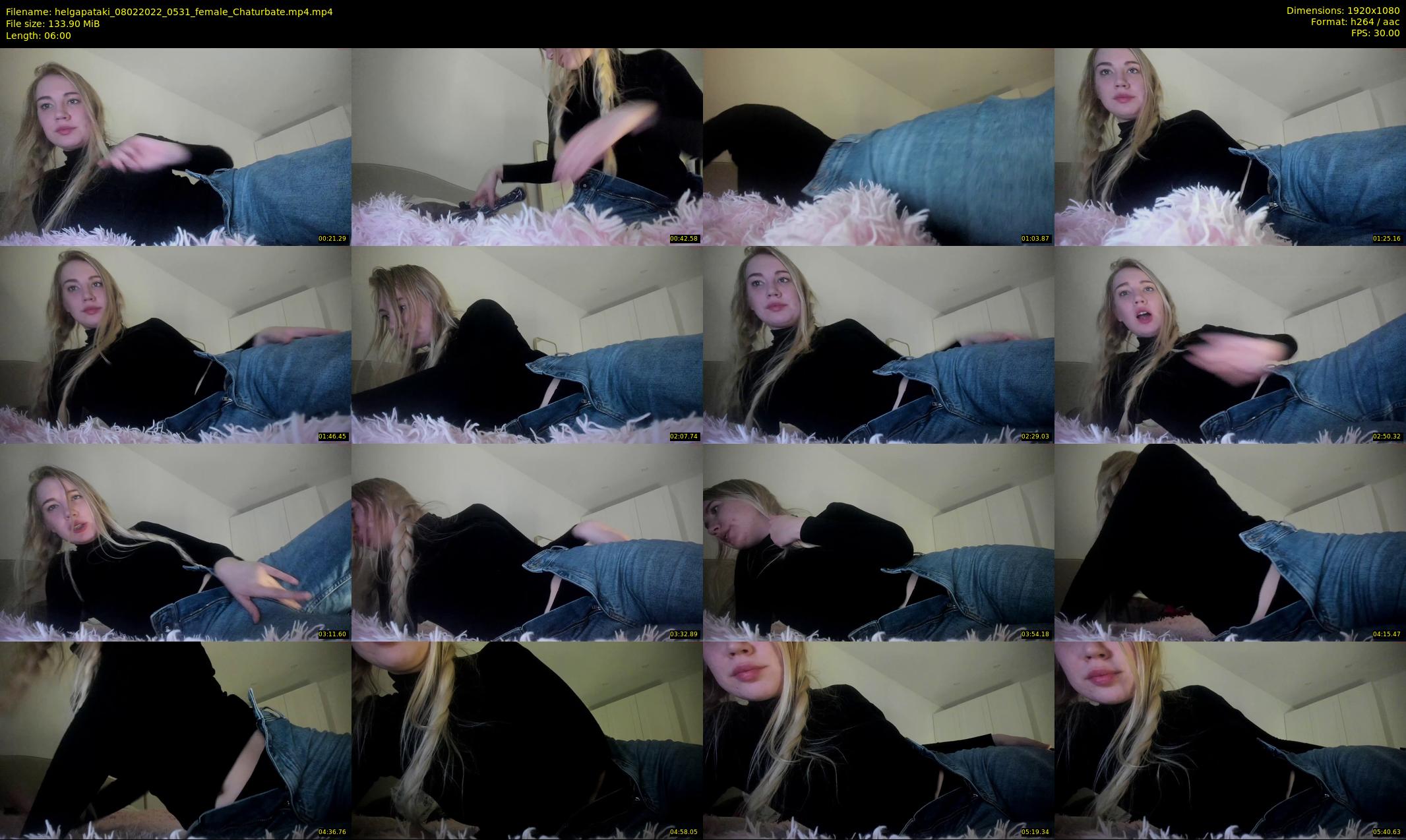 helgapataki — 6 minute Chaturbate female cam show recording, 1080p, Feb 8, 2022