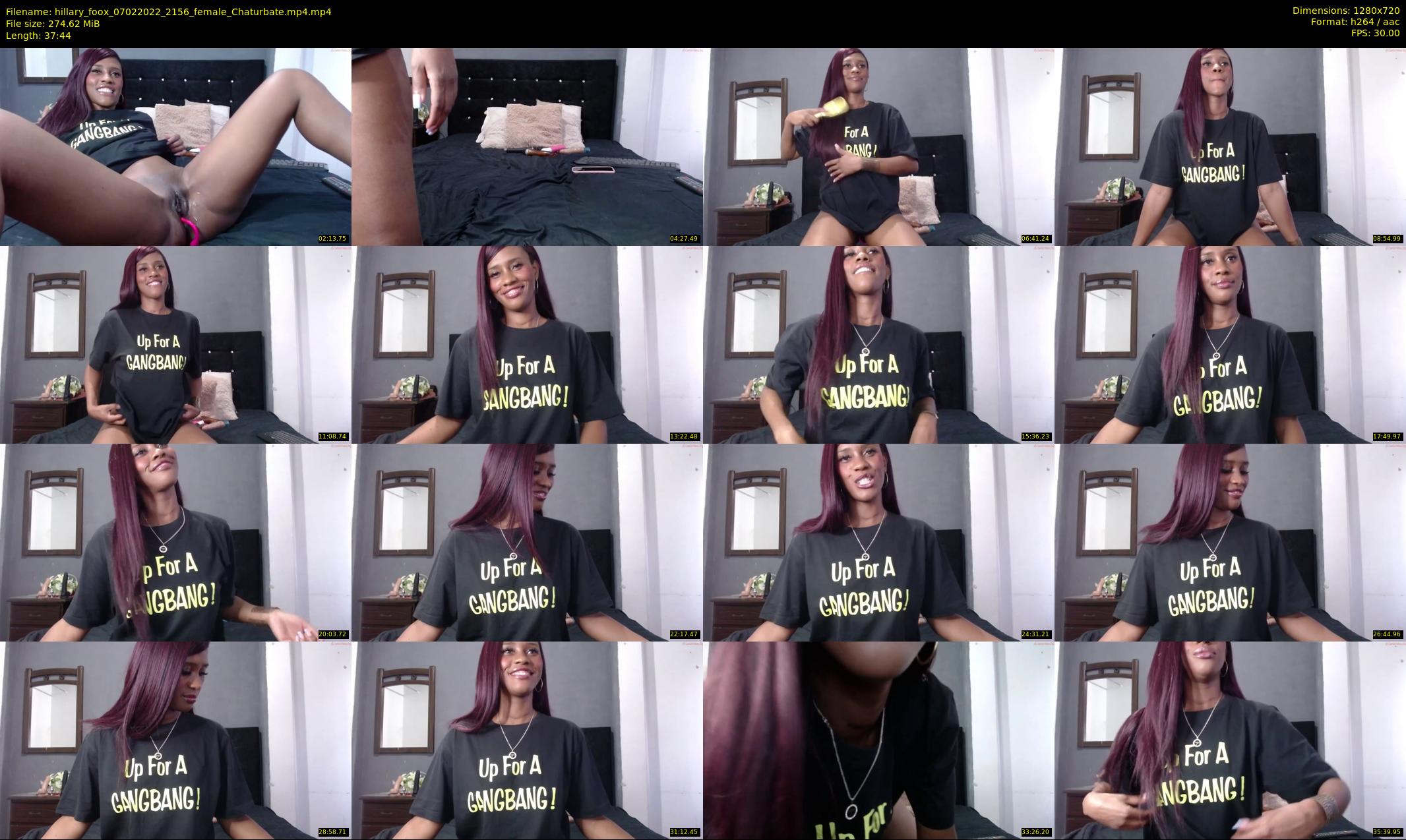 hillary_foox — 38 minute Chaturbate female cam show recording, 720p, Feb 7, 2022