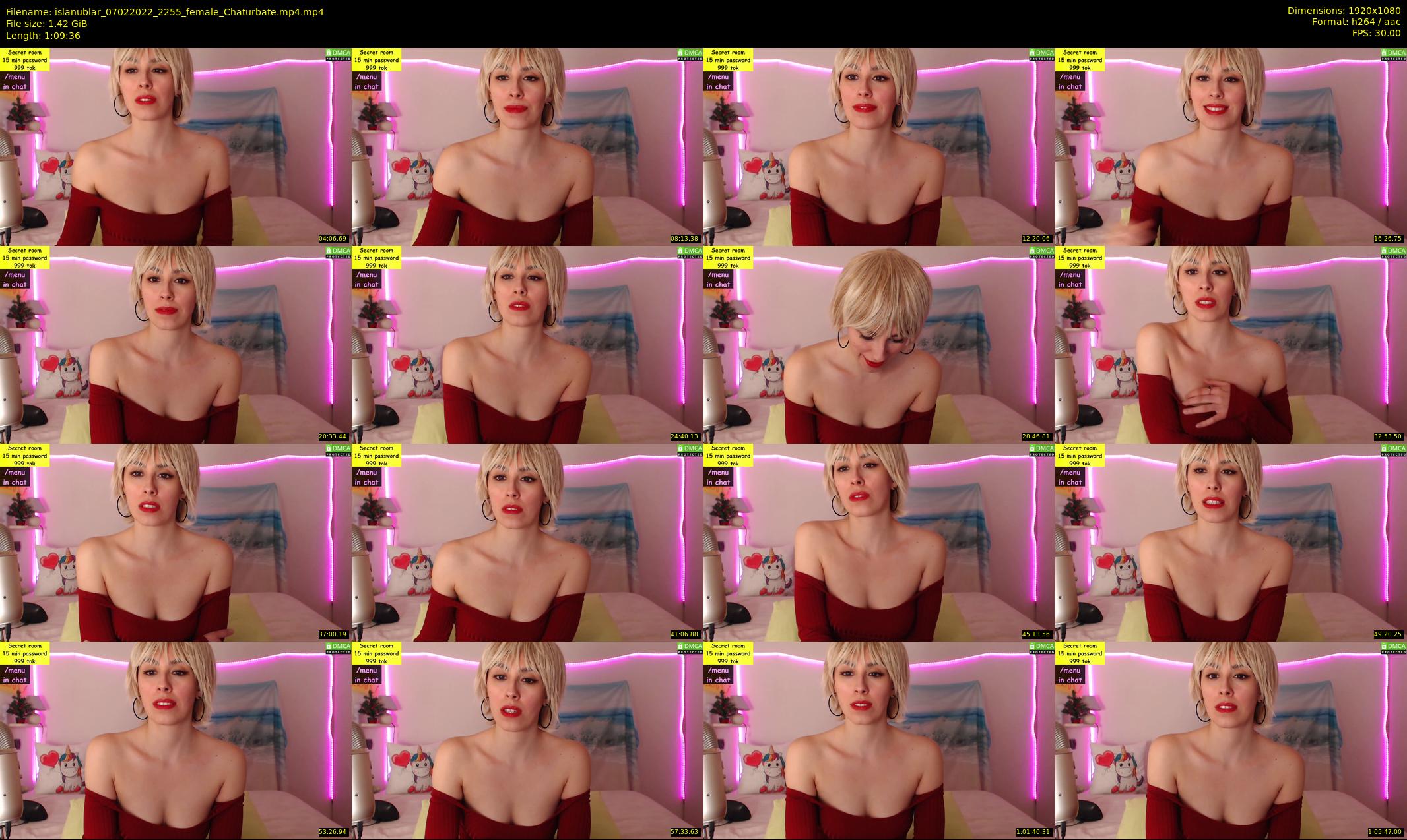 islanublar — 70 minute Chaturbate female cam show recording, 1080p, Feb 7, 2022