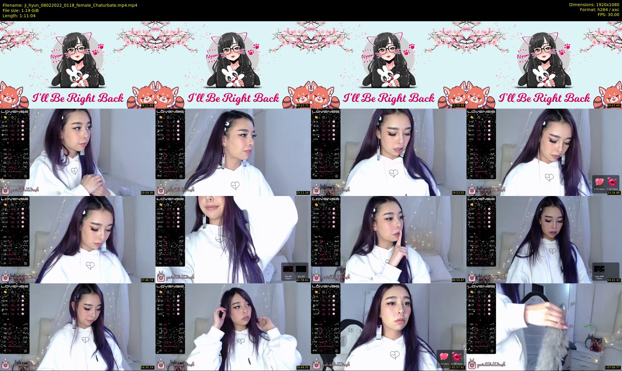ji_hyun — 72 minute Chaturbate female cam show recording, 1080p, Feb 8, 2022