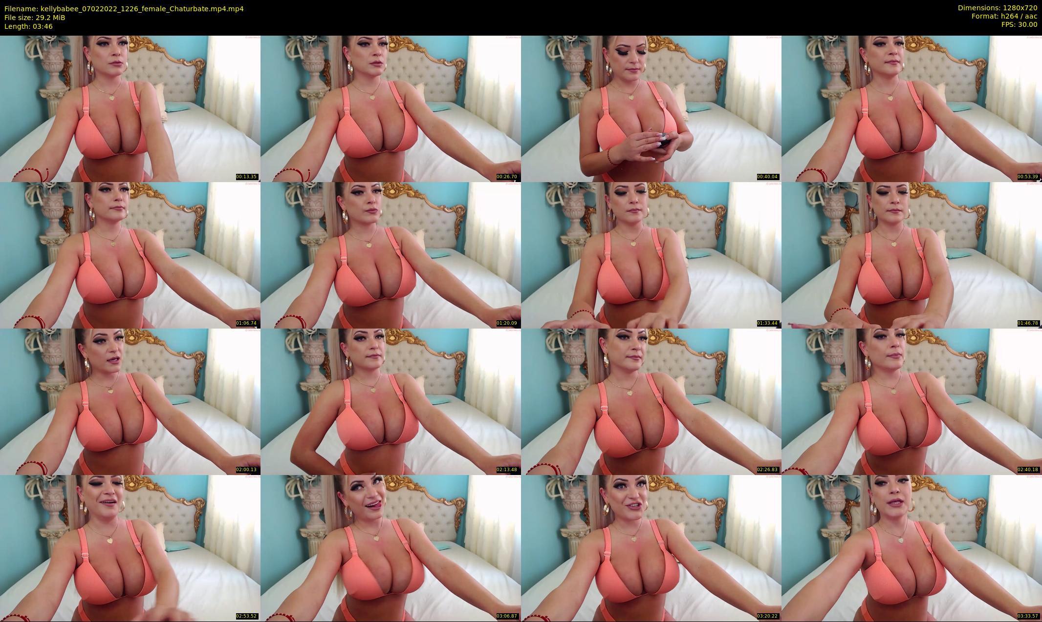 kellybabee — 4 minute Chaturbate female cam show recording, 720p, Feb 7, 2022
