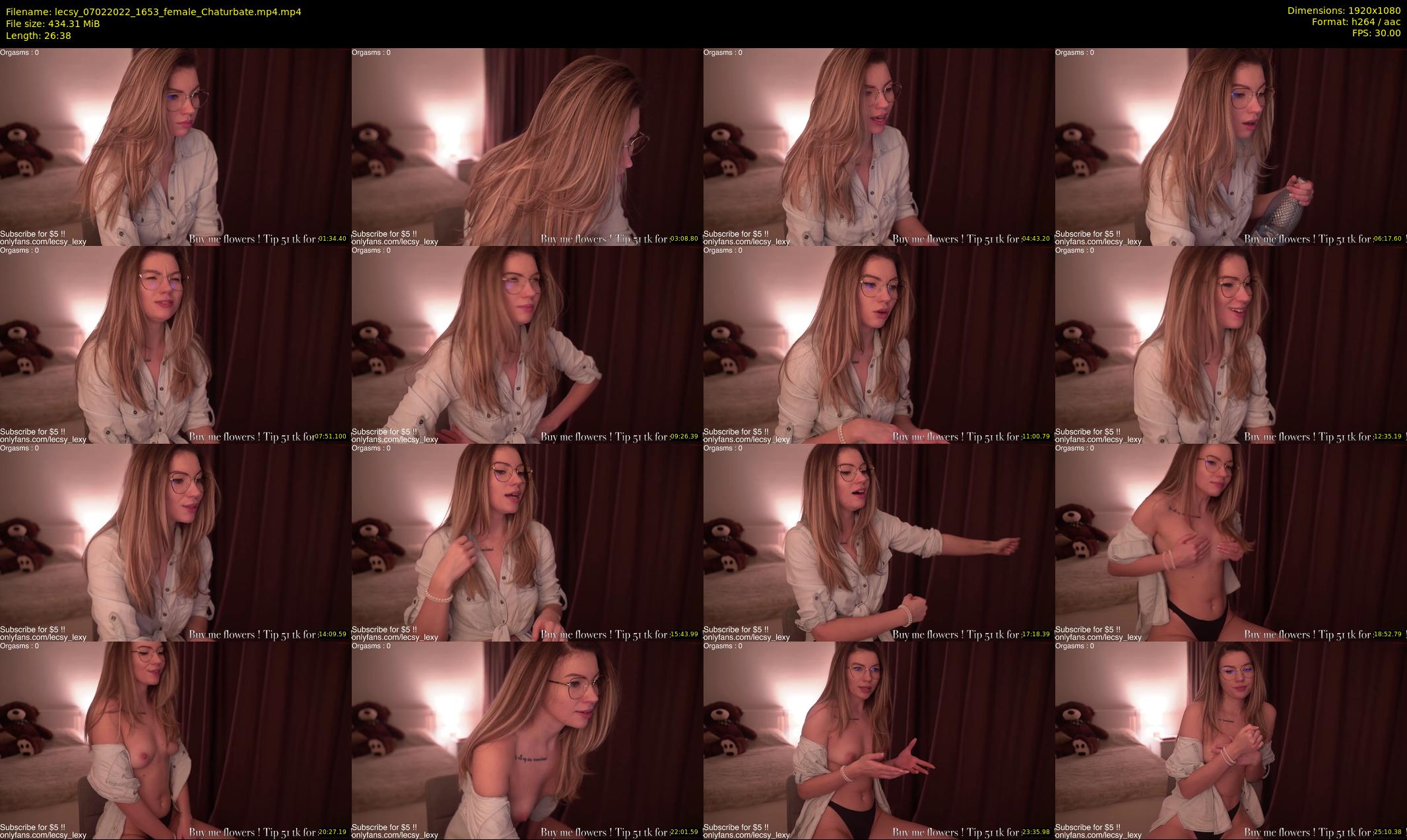lecsy — 27 minute Chaturbate female cam show recording, 1080p, Feb 7, 2022