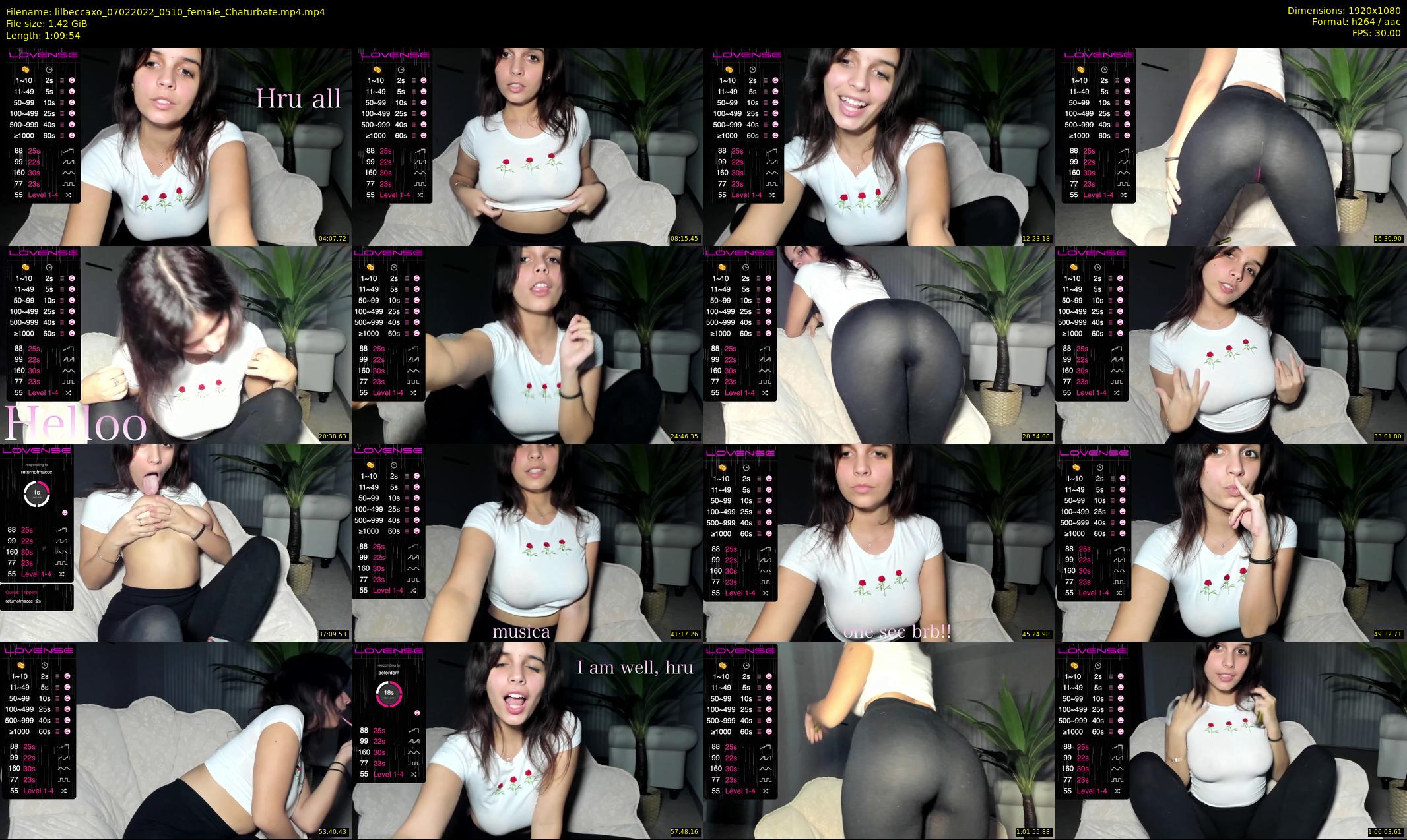 lilbeccaxo — 70 minute Chaturbate female cam show recording, 1080p, Feb 7, 2022