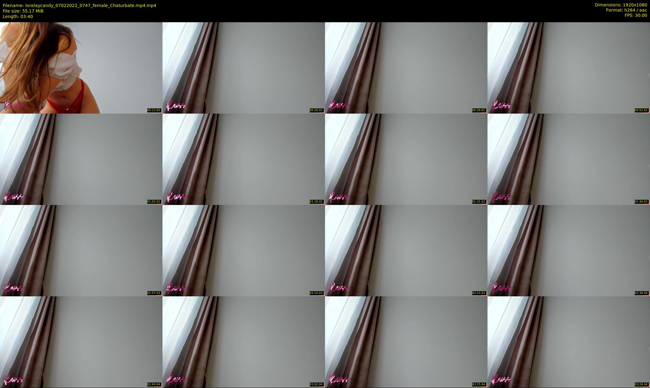 lorelaycandy — 4 minute Chaturbate female cam show recording, 1080p, Feb 7, 2022