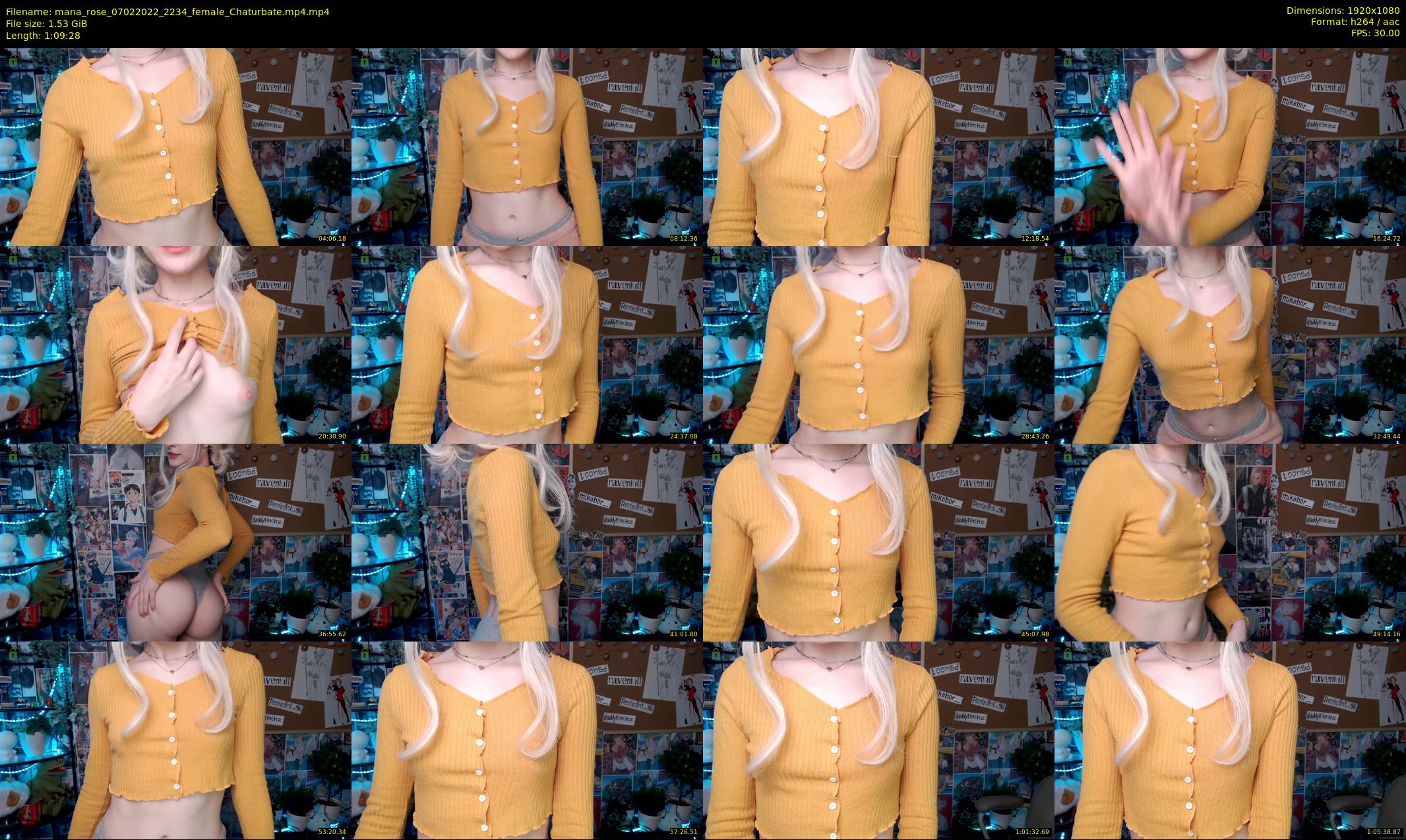 mana_rose — 70 minute Chaturbate female cam show recording, 1080p, Feb 7, 2022