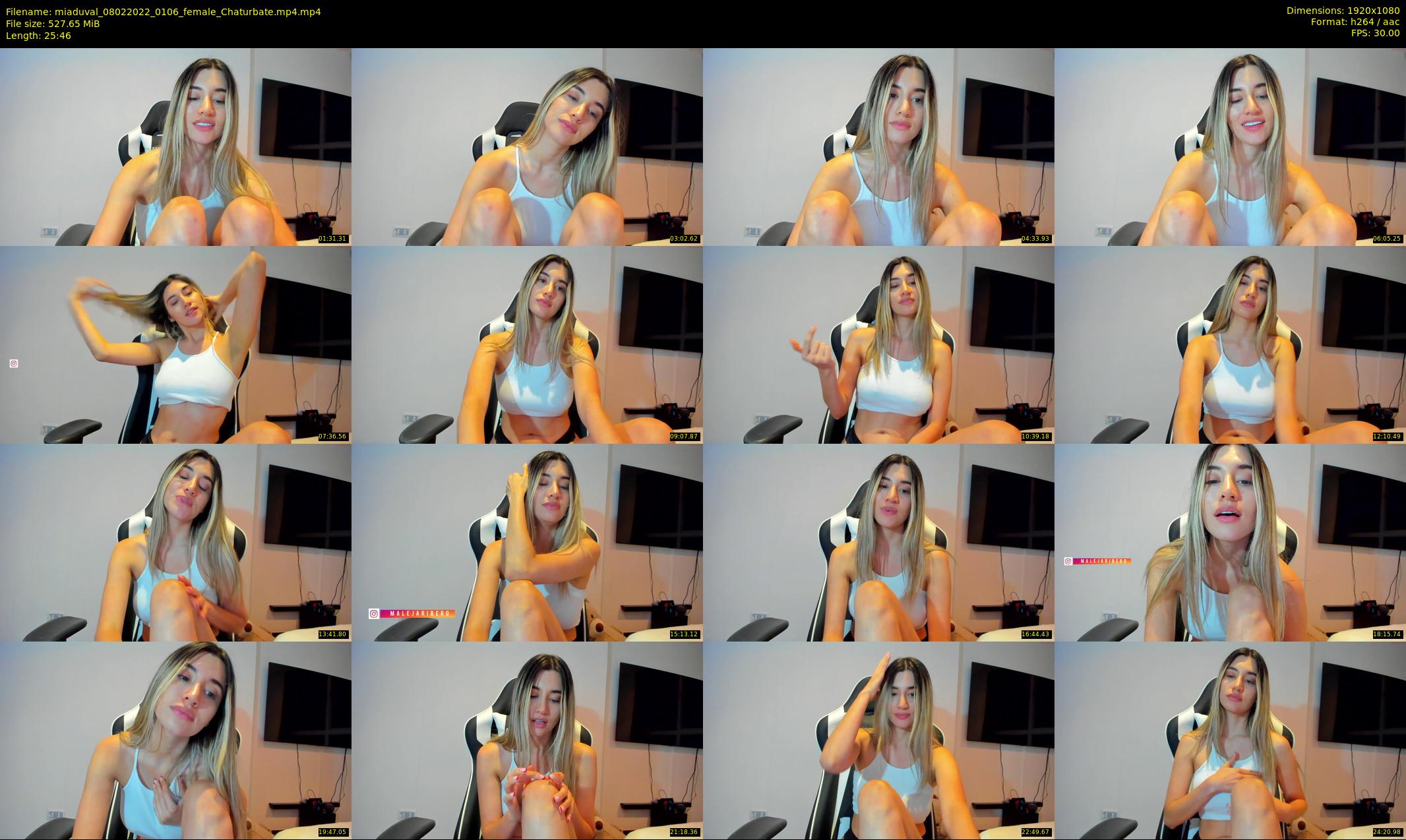 miaduval — 26 minute Chaturbate female cam show recording, 1080p, Feb 8, 2022