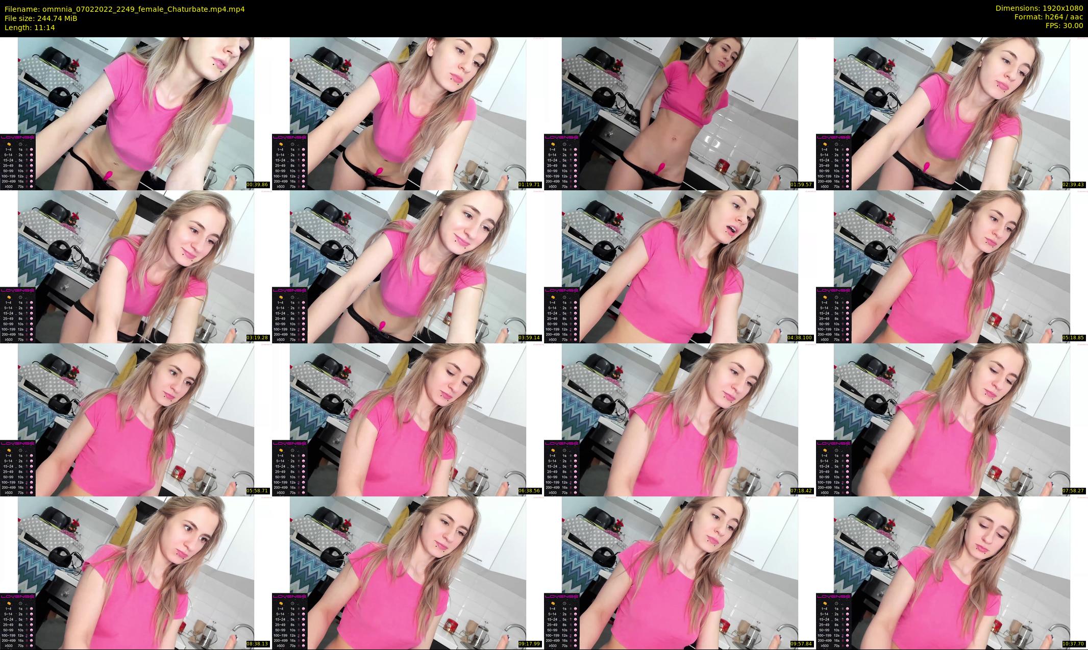ommnia — 12 minute Chaturbate female cam show recording, 1080p, Feb 7, 2022