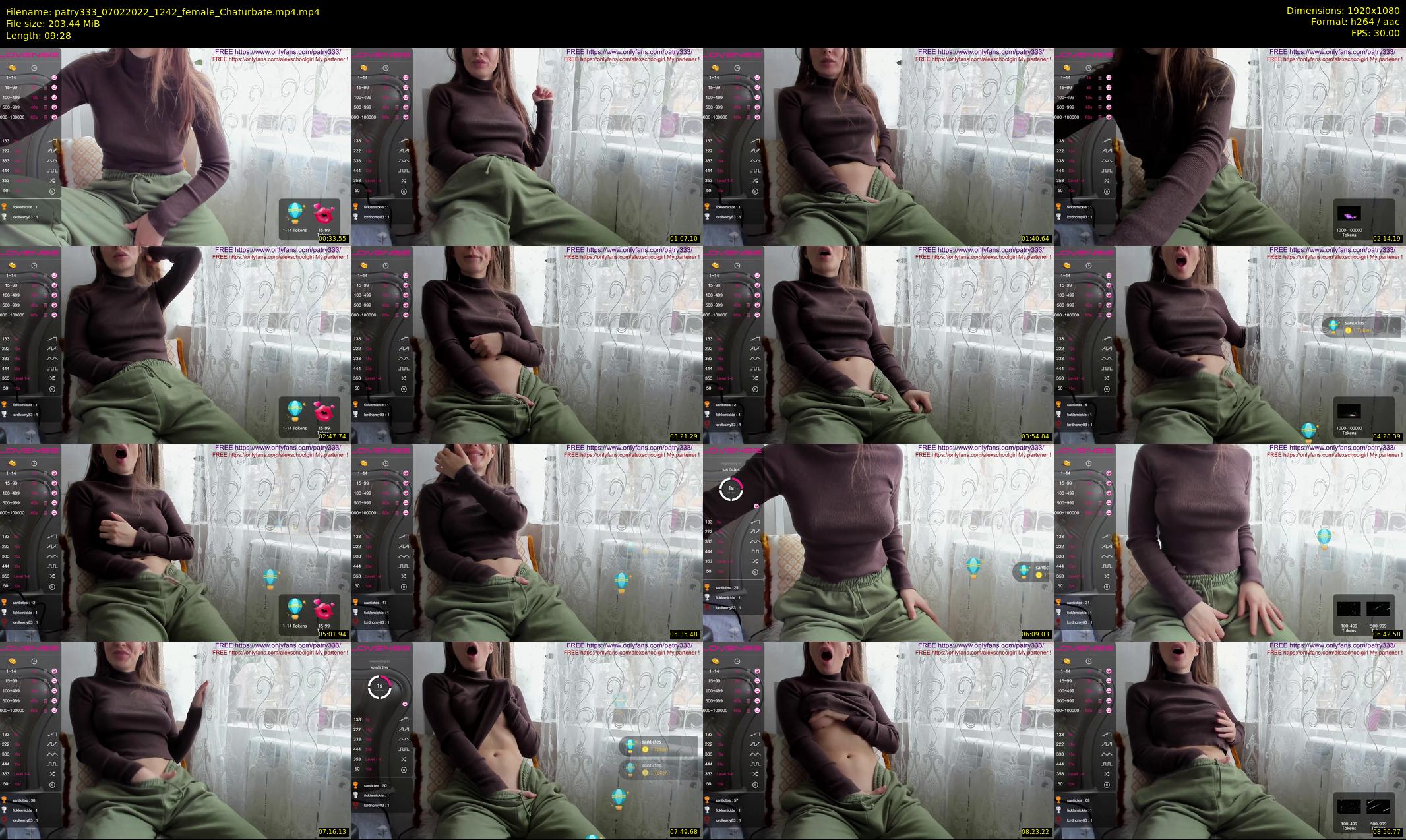patry333 — 10 minute Chaturbate female cam show recording, 1080p, Feb 7, 2022