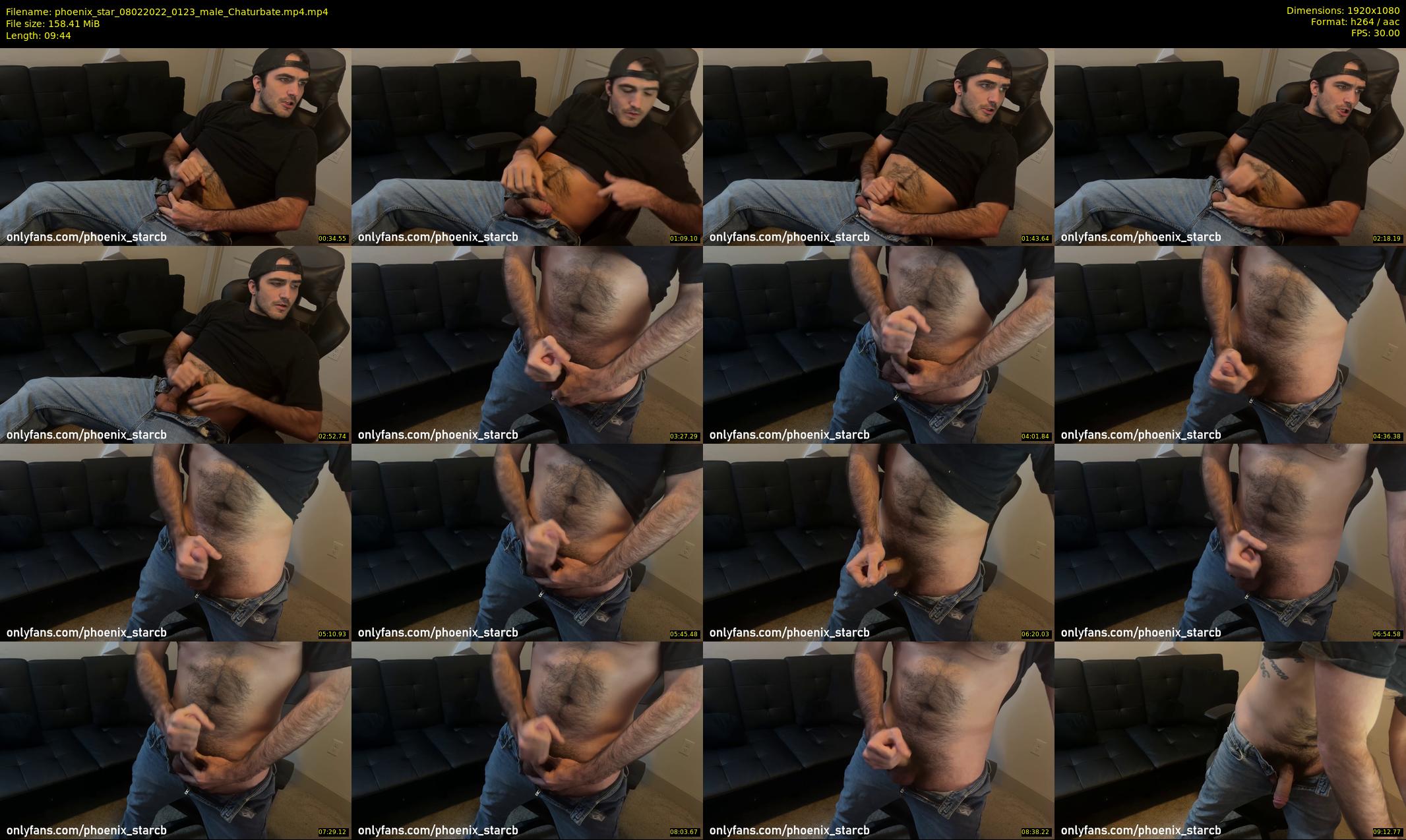 phoenix_star — 10 minute Chaturbate male cam show recording, 1080p, Feb 8, 2022