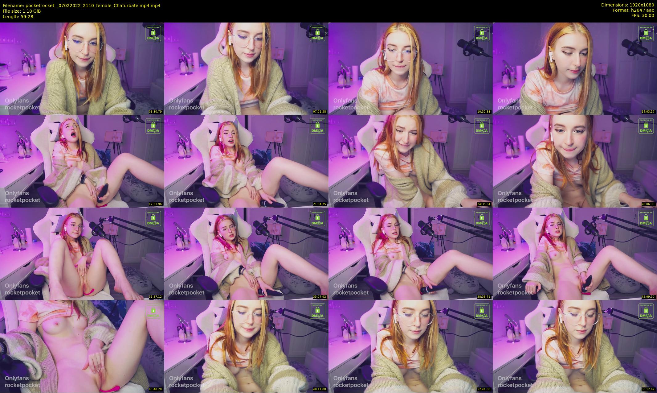 pocketrocket_ — 60 minute Chaturbate female cam show recording, 1080p, Feb 7, 2022