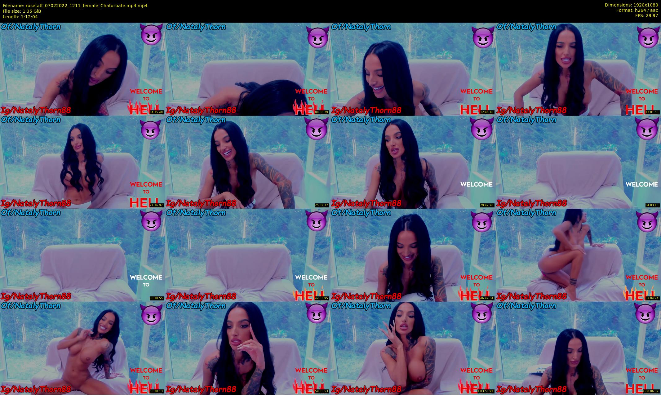 rosetatt — 73 minute Chaturbate female cam show recording, 1080p, Feb 7, 2022
