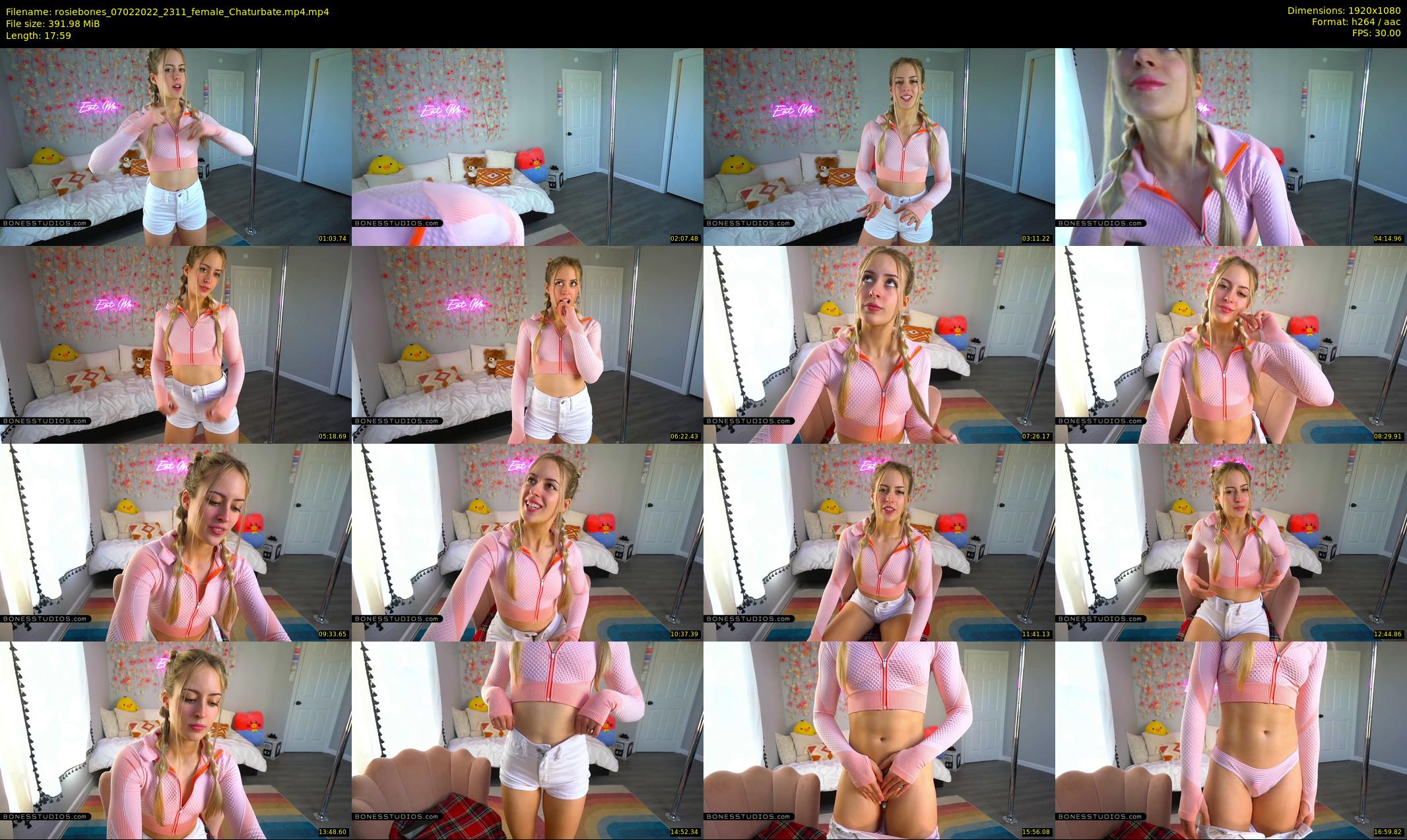 rosiebones — 18 minute Chaturbate female cam show recording, 1080p, Feb 7, 2022
