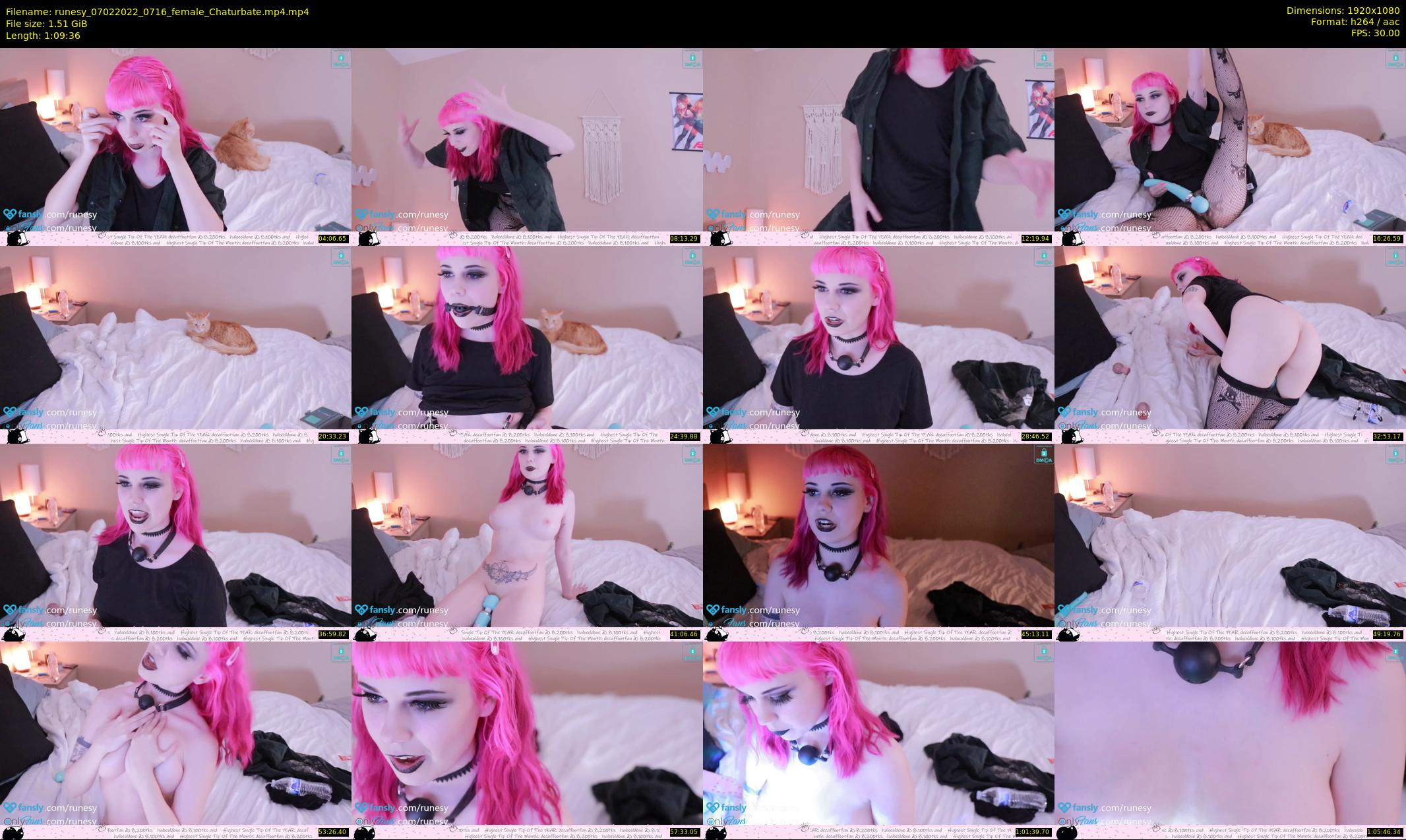 runesy — 70 minute Chaturbate female cam show recording, 1080p, Feb 7, 2022