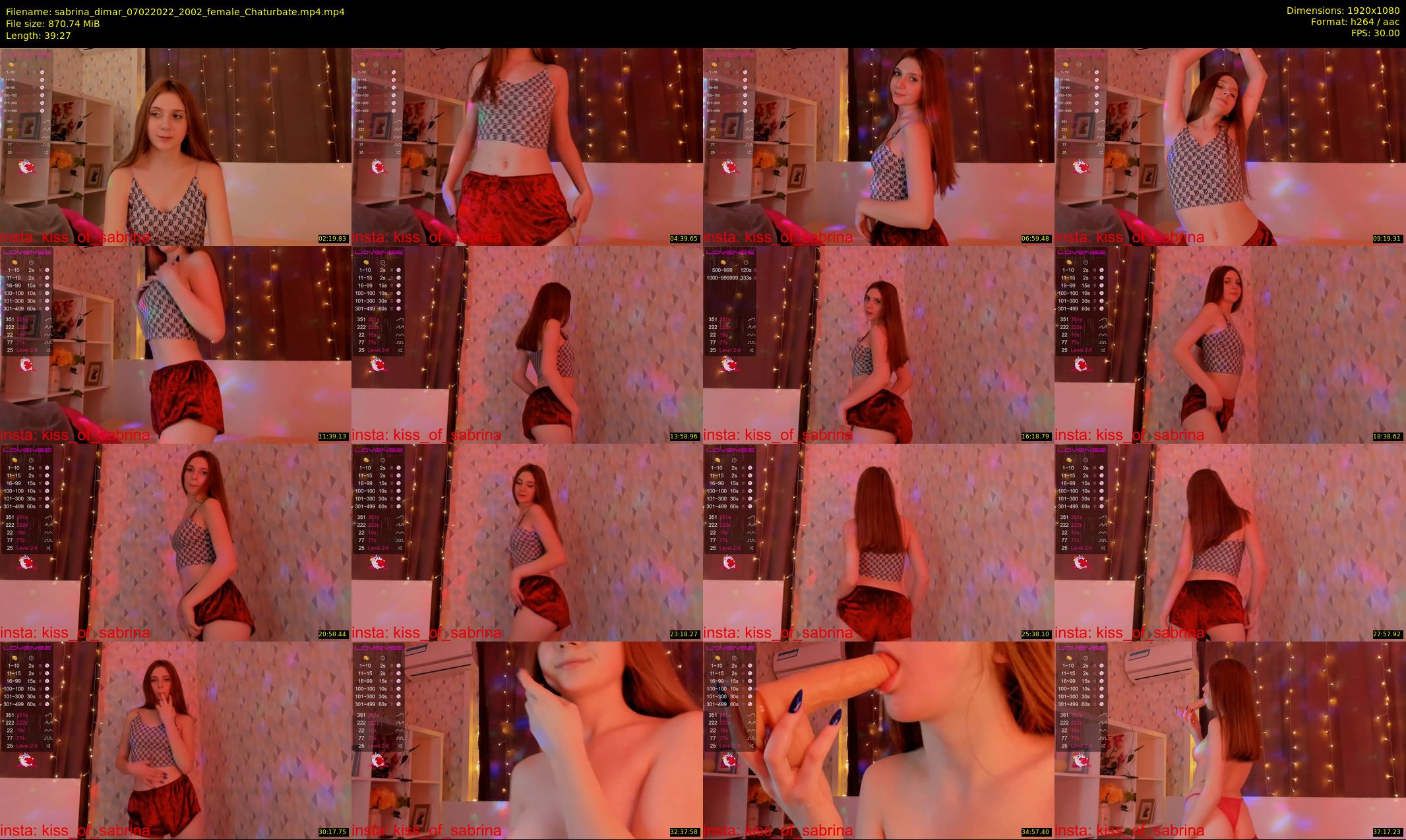 sabrina_dimar — 40 minute Chaturbate female cam show recording, 1080p, Feb 7, 2022