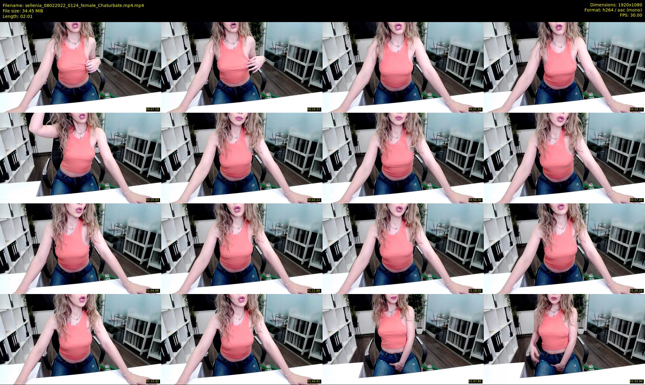 sellenia — 3 minute Chaturbate female cam show recording, 1080p, Feb 8, 2022