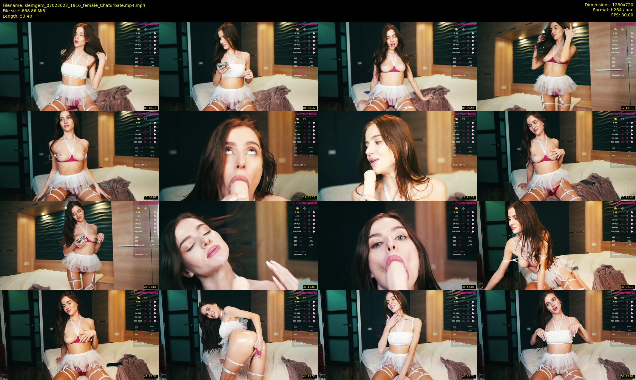 slemgem — 54 minute Chaturbate couple cam show recording, 720p, Feb 7, 2022