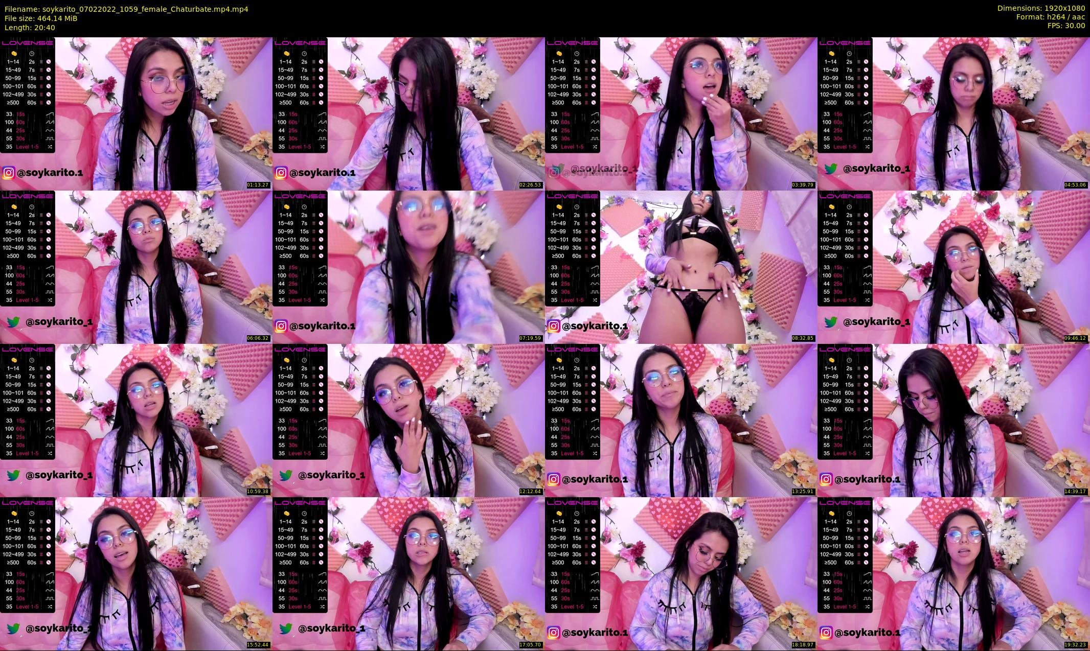 soykarito — 21 minute Chaturbate female cam show recording, 1080p, Feb 7, 2022
