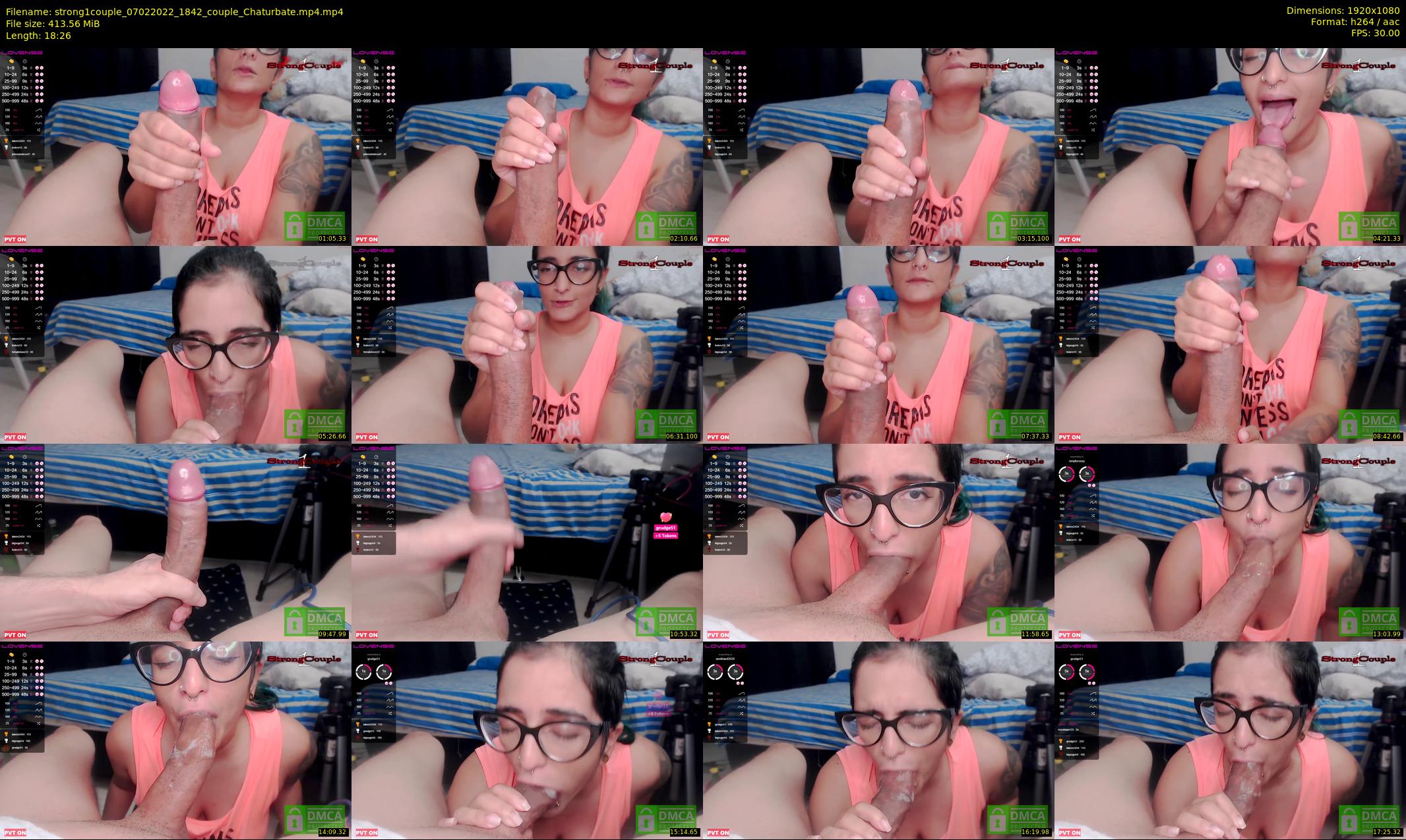strong1couple — 19 minute Chaturbate couple cam show recording, 1080p, Feb 7, 2022