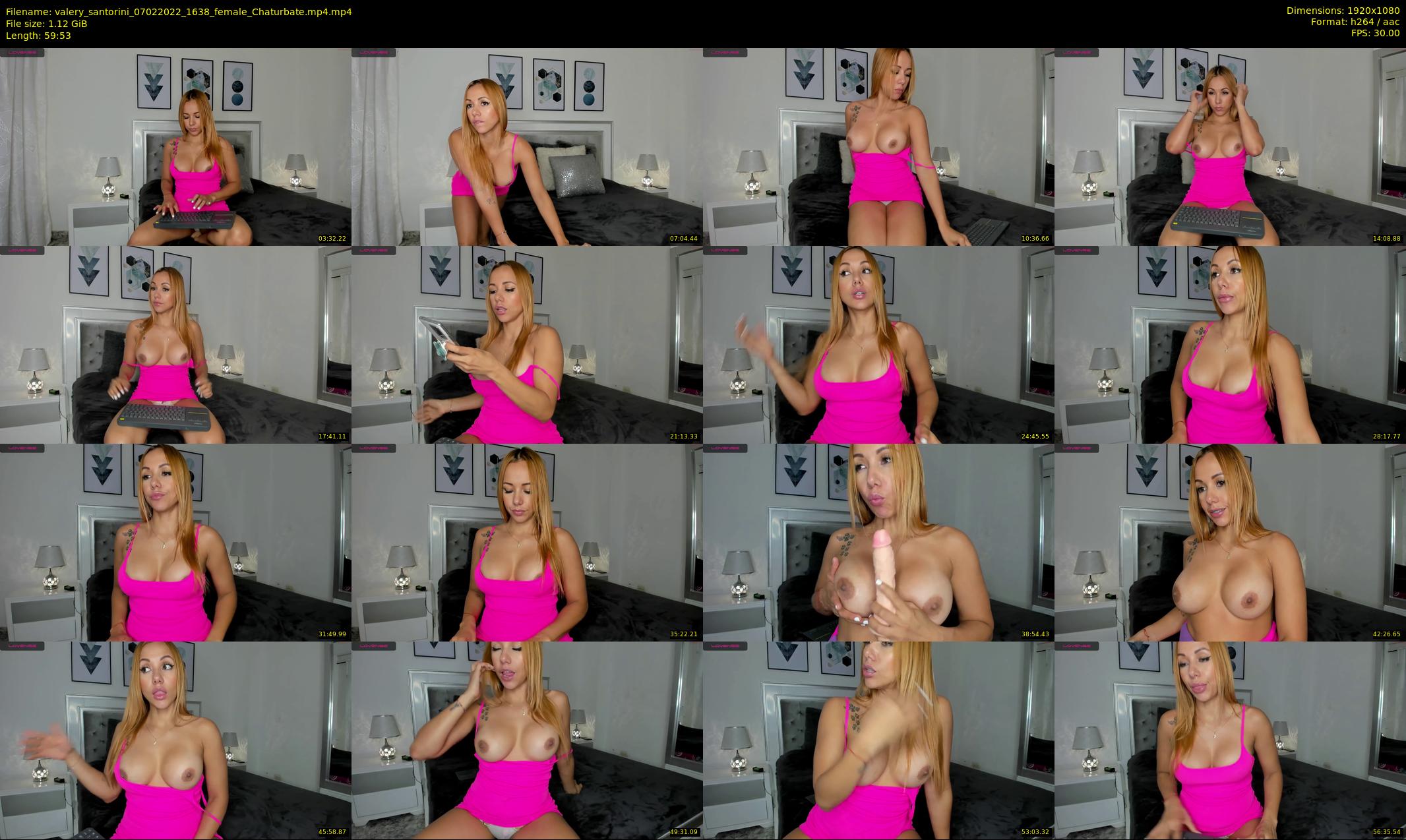 valery_santorini — 60 minute Chaturbate female cam show recording, 1080p, Feb 7, 2022