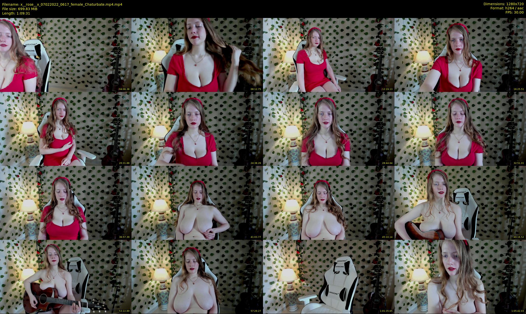 x__rose__x — 70 minute Chaturbate female cam show recording, 720p, Feb 7, 2022