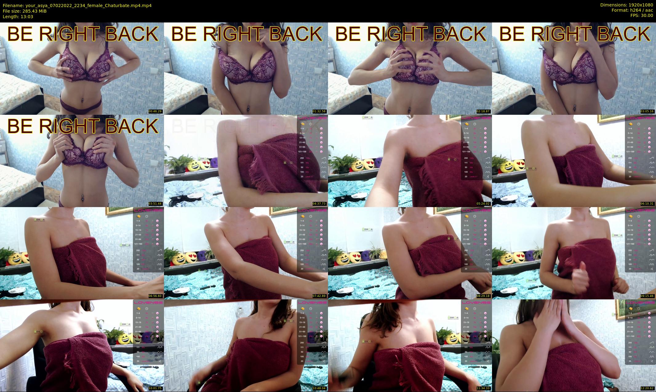your_asya — 14 minute Chaturbate female cam show recording, 1080p, Feb 7, 2022