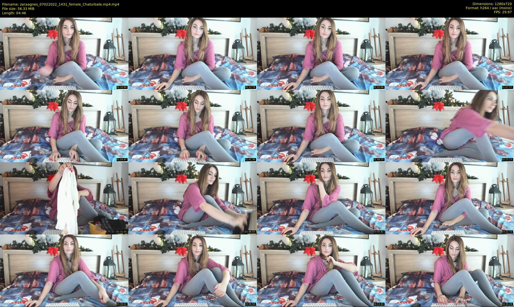 zaraagnes — 5 minute Chaturbate female cam show recording, 720p, Feb 7, 2022