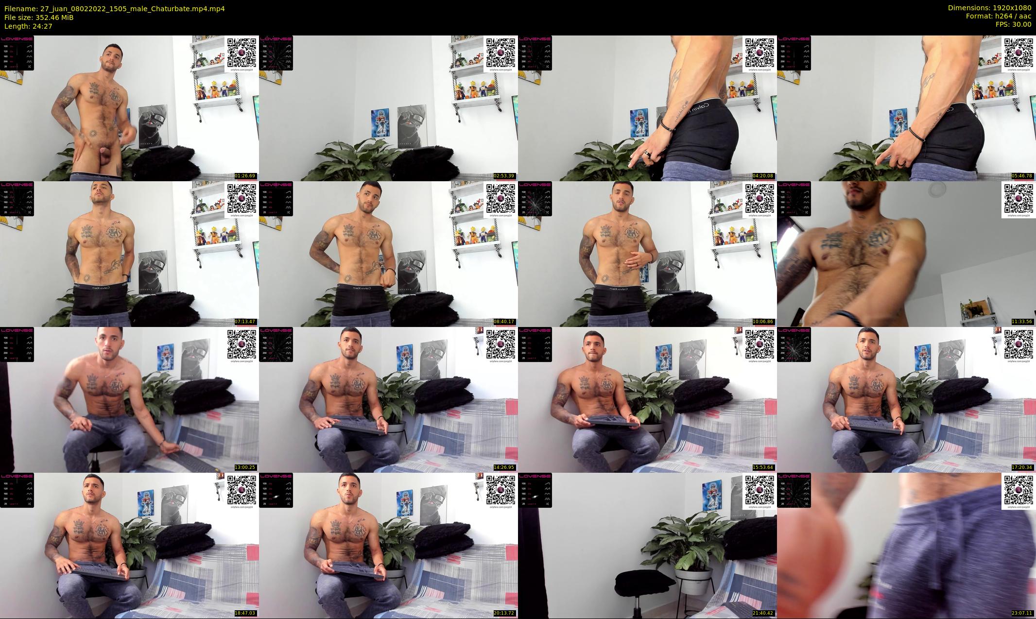 27_juan — 25 minute Chaturbate male cam show recording, 1080p, Feb 8, 2022