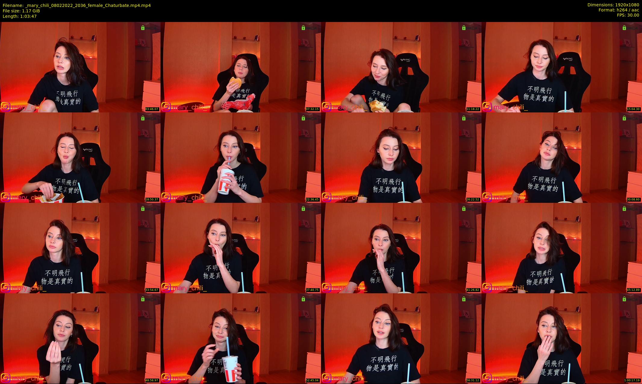 _mary_chili — 64 minute Chaturbate female cam show recording, 1080p, Feb 8, 2022