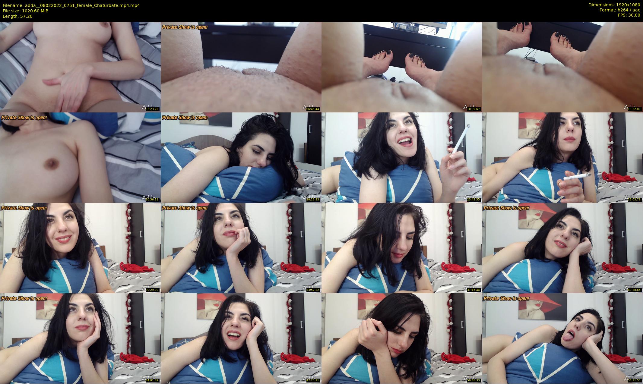 adda_ — 58 minute Chaturbate female cam show recording, 1080p, Feb 8, 2022
