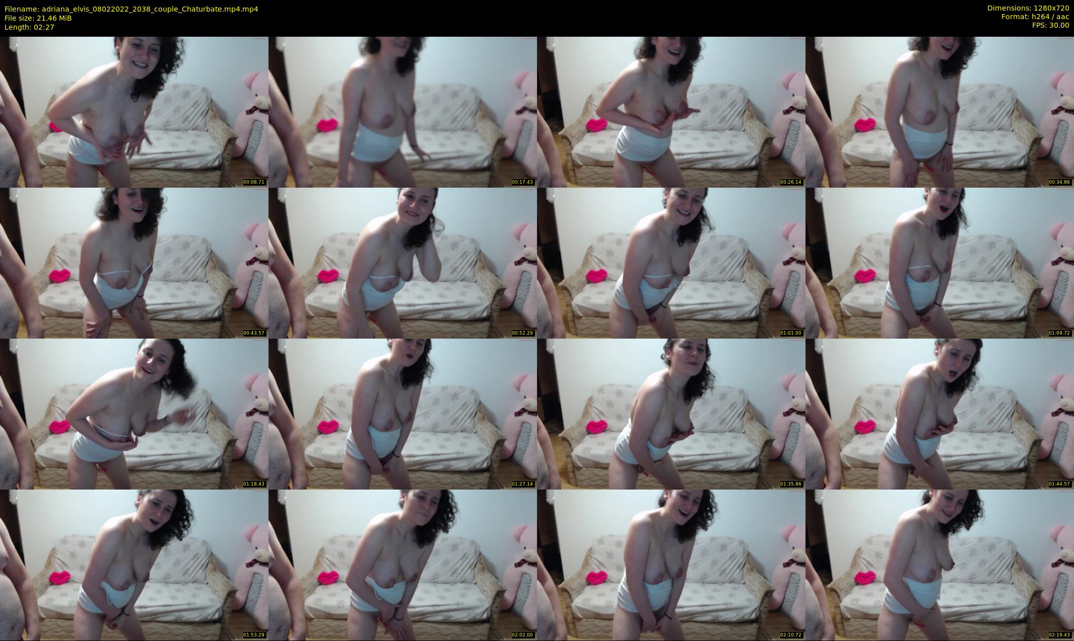 adriana_elvis — 3 minute Chaturbate couple cam show recording, 720p, Feb 8, 2022