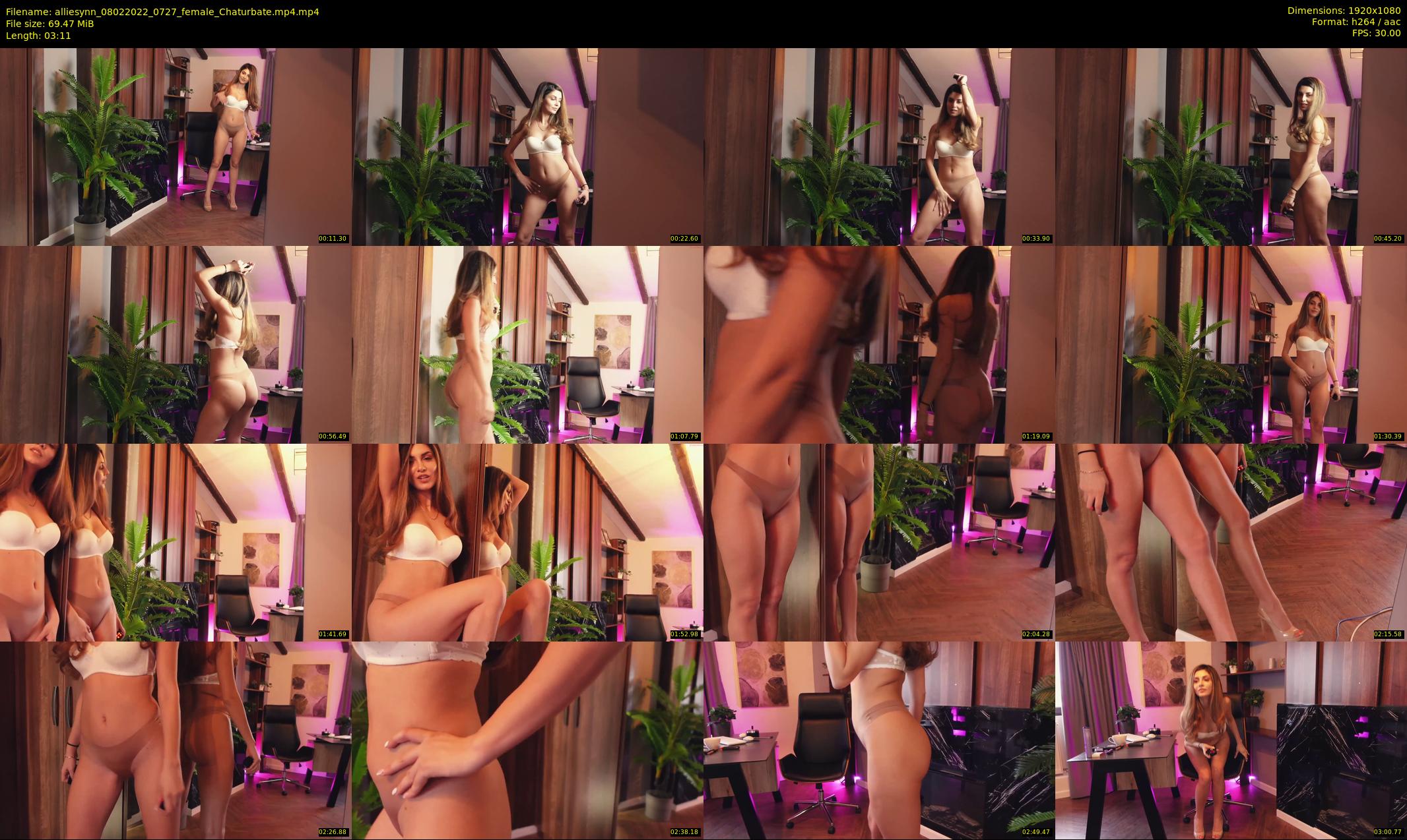 alliesynn — 4 minute Chaturbate female cam show recording, 1080p, Feb 8, 2022
