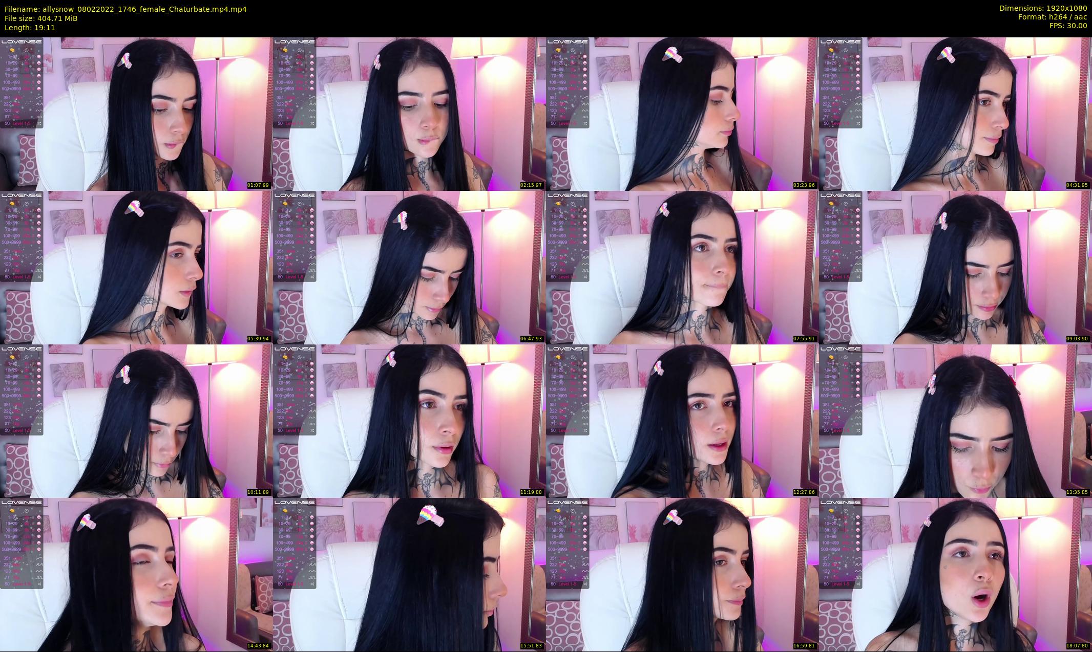 allysnow — 20 minute Chaturbate female cam show recording, 1080p, Feb 8, 2022
